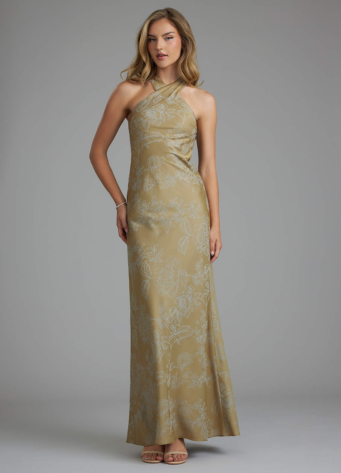 Azazie Doretta Ready to Ship Antique Gold Blossom Blossom Bridesmaid Dresses