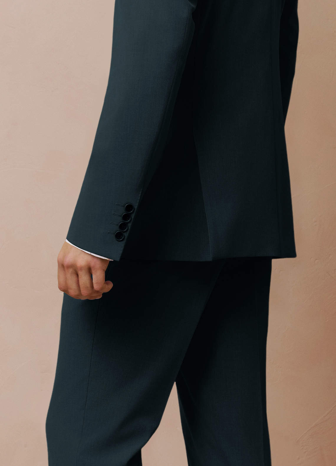 Savile Dark Green Wool Blend Suit Jacket | Slim Regular Suit