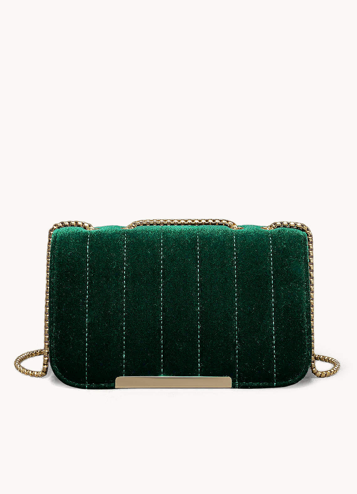 Dark Green Dark Green Velvet Crossbody Bag Azazie UK