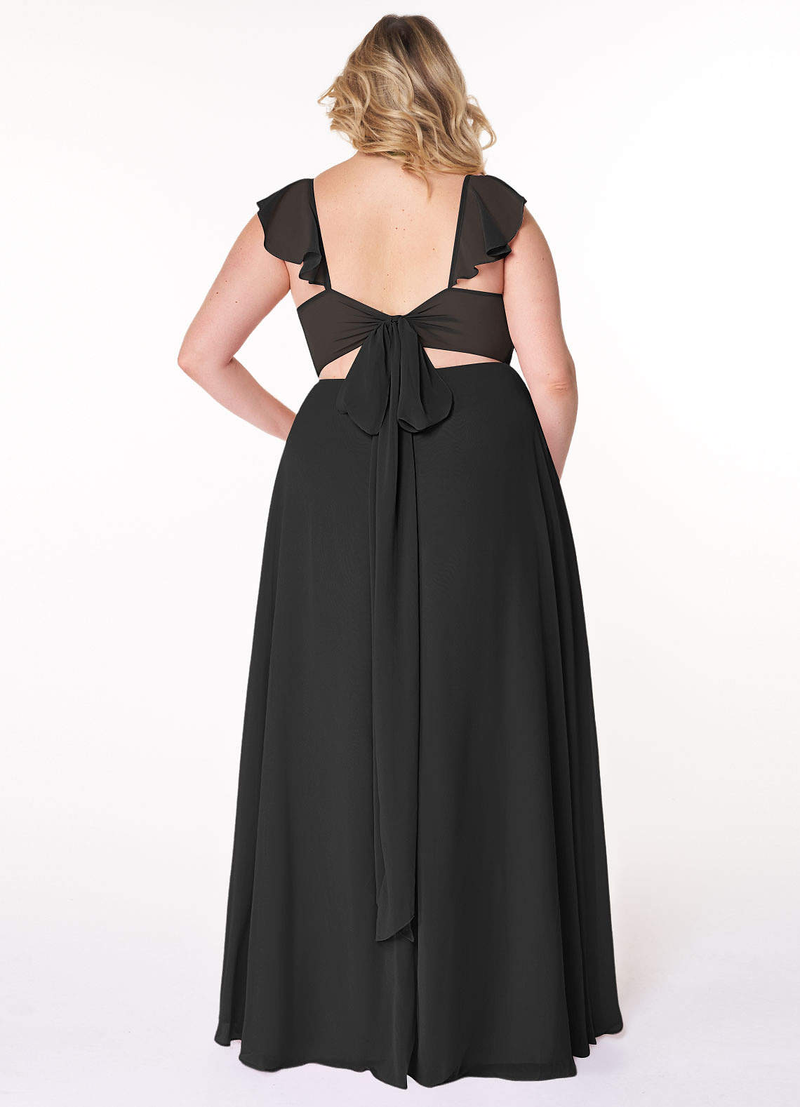 azazie black chiffon bridesmaid dress Azazie In-Stock Bridesmaid Dresses Sheath Square Neck Floor-Length Chiffon