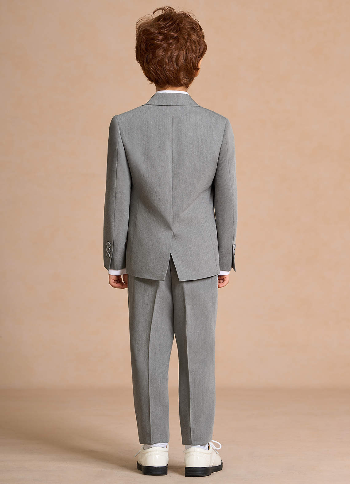 front Oliver Boys Grey 2-Piece Suit