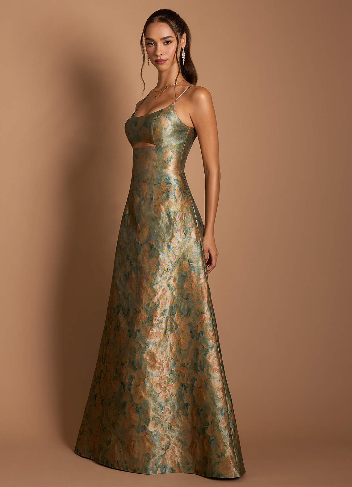 Dova Vintage Teal Maxi Dress | Azazie
