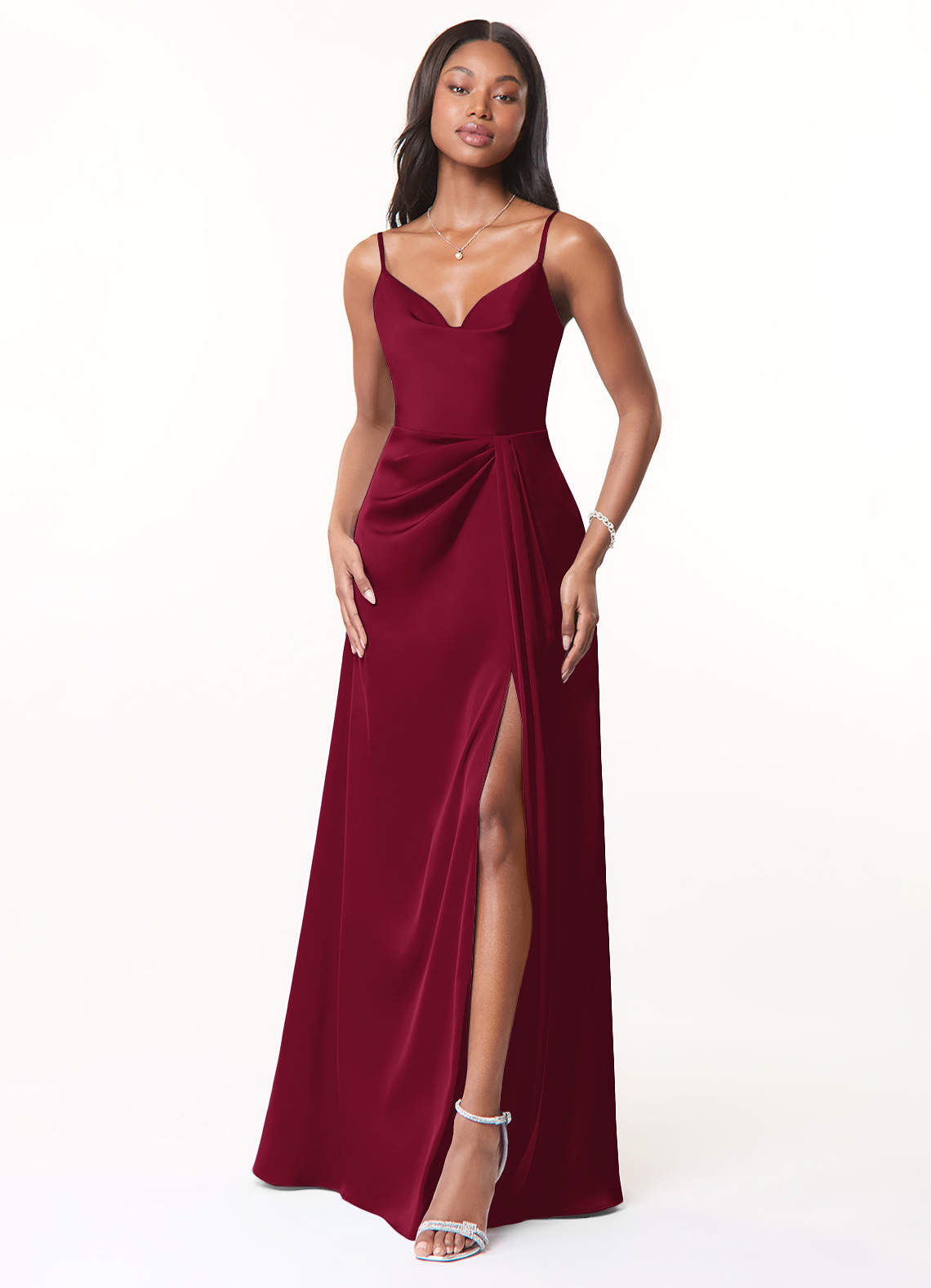 Azazie Brielle Burgundy Bridesmaid Dresses Azazie