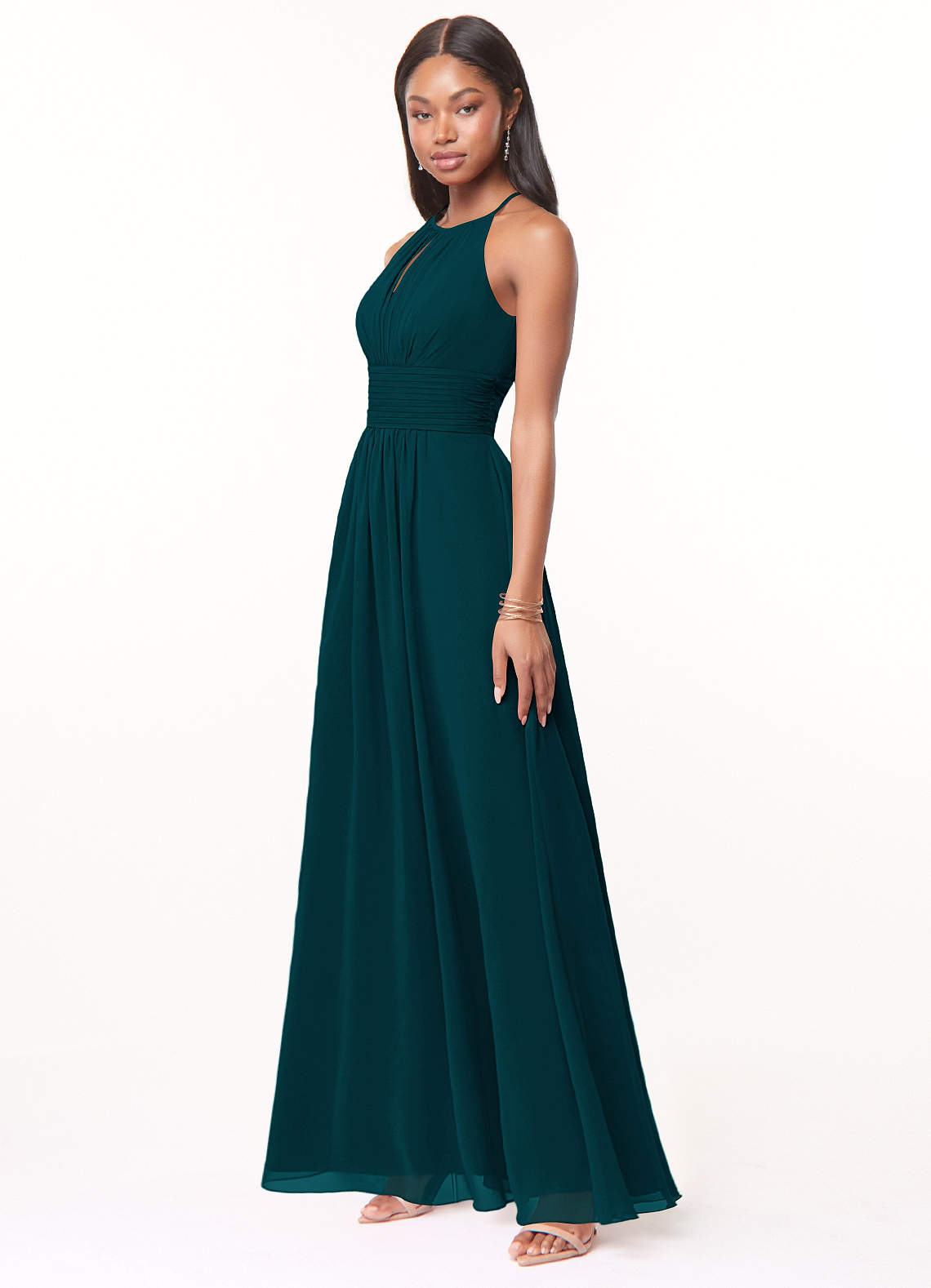 Pine Azazie Bonnie Bridesmaid Dresses | Azazie