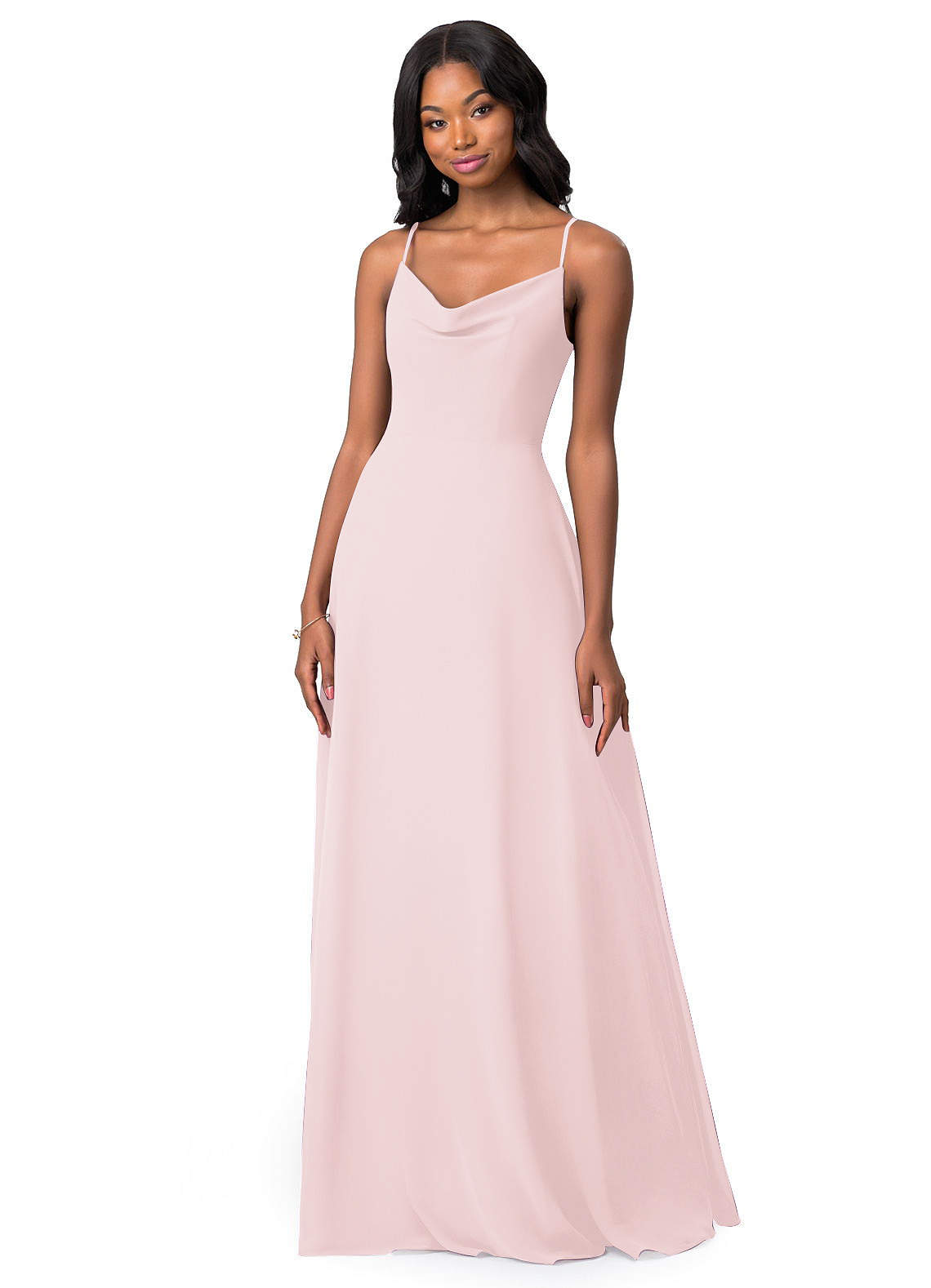 Azazie Daenerys Blushing Pink Bridesmaid Dresses Azazie