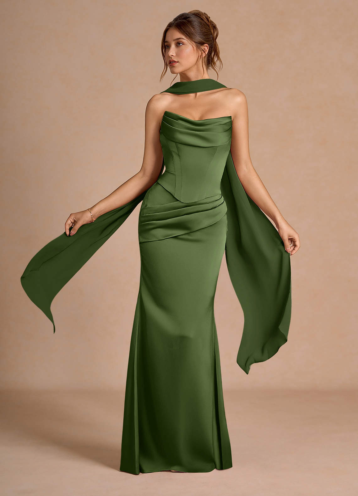 suknia Zielona Oliwka Maxi Sorrel image1