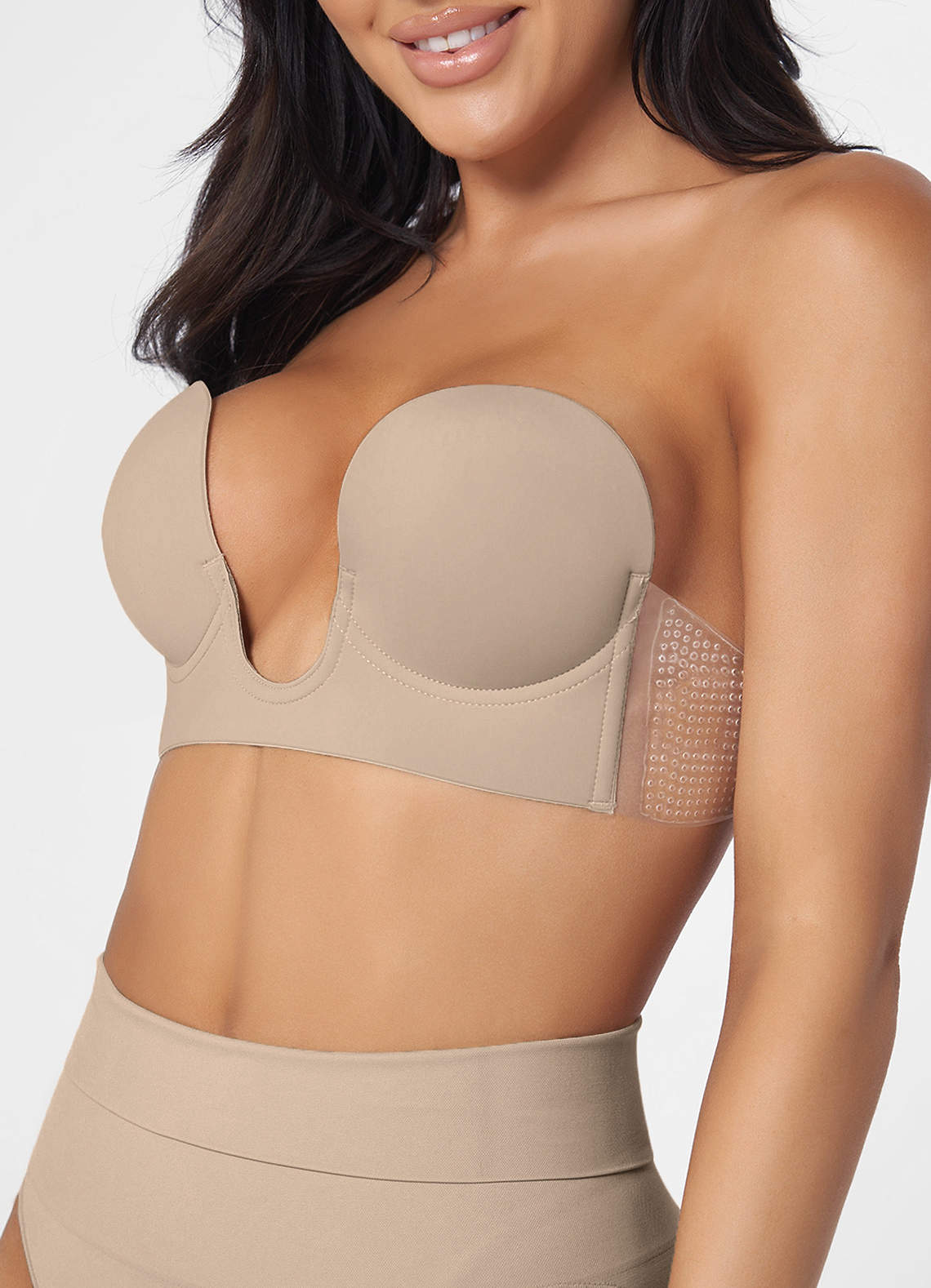 front Strapless Backless Plunge Bra
