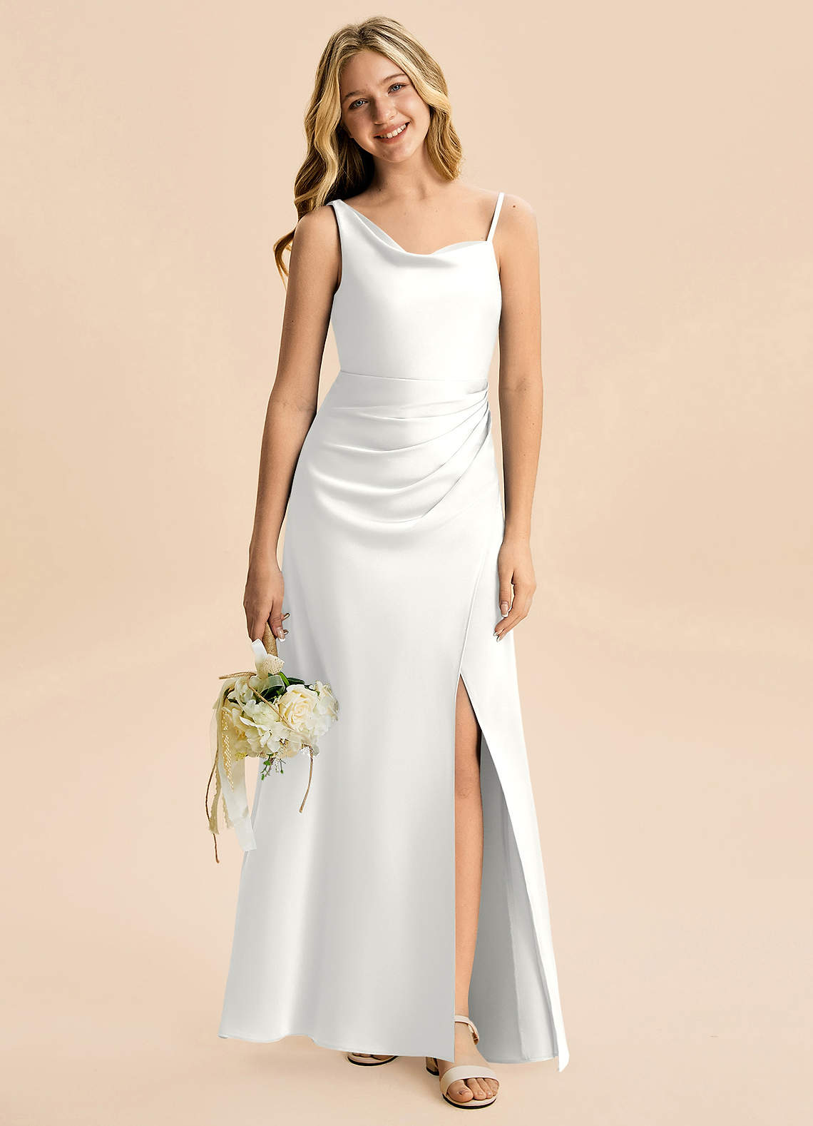 juniors white formal dresses Say Yes To The Prom Womens White Full-Length Formal Dress Juniors 13