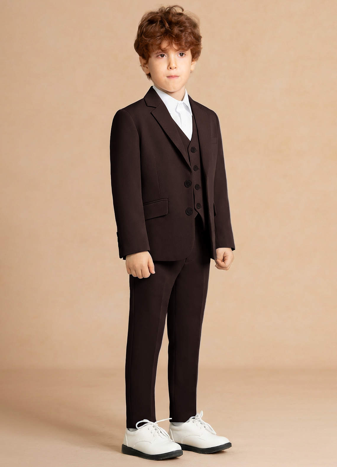 front Finn Ganache Boy 3-Piece Suit