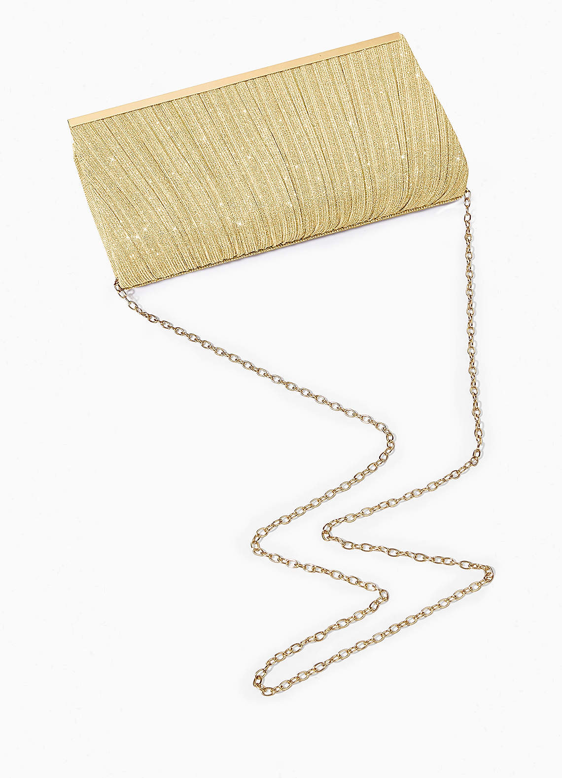 Plain gold clutch on sale bag