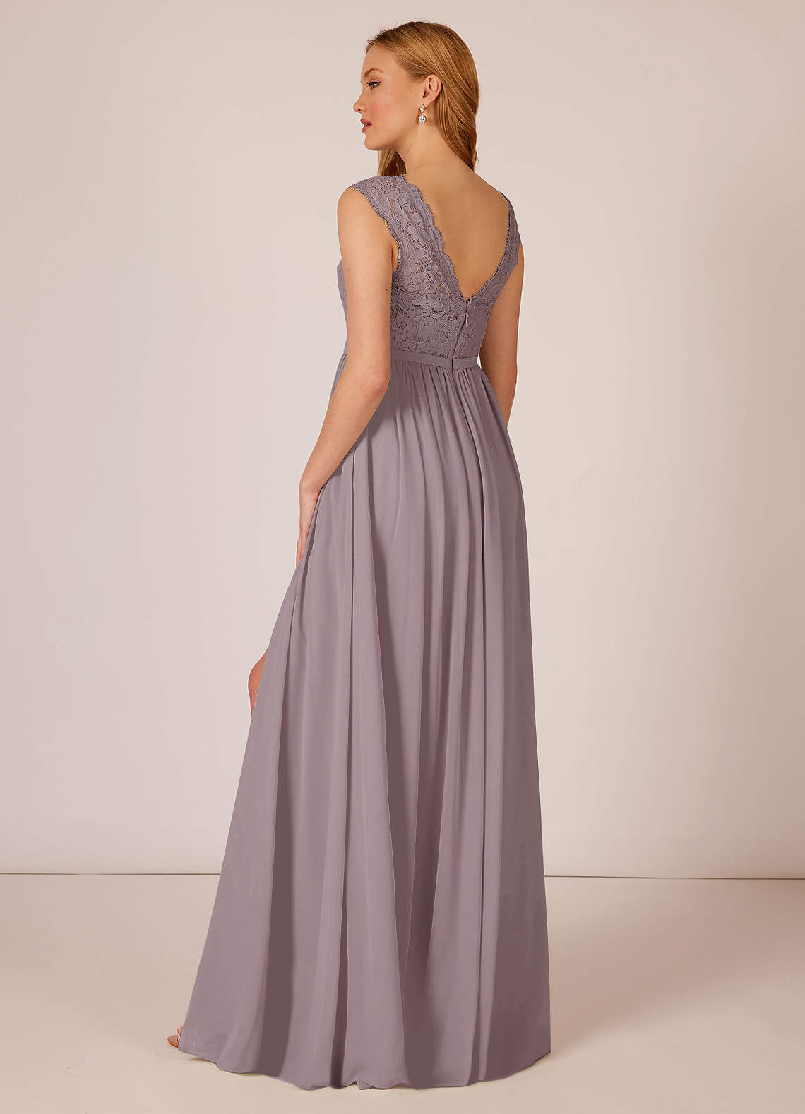 Azazie Arden Bridesmaid Dresses A-Line Chiffon Floor-Length Dress with Pockets image1