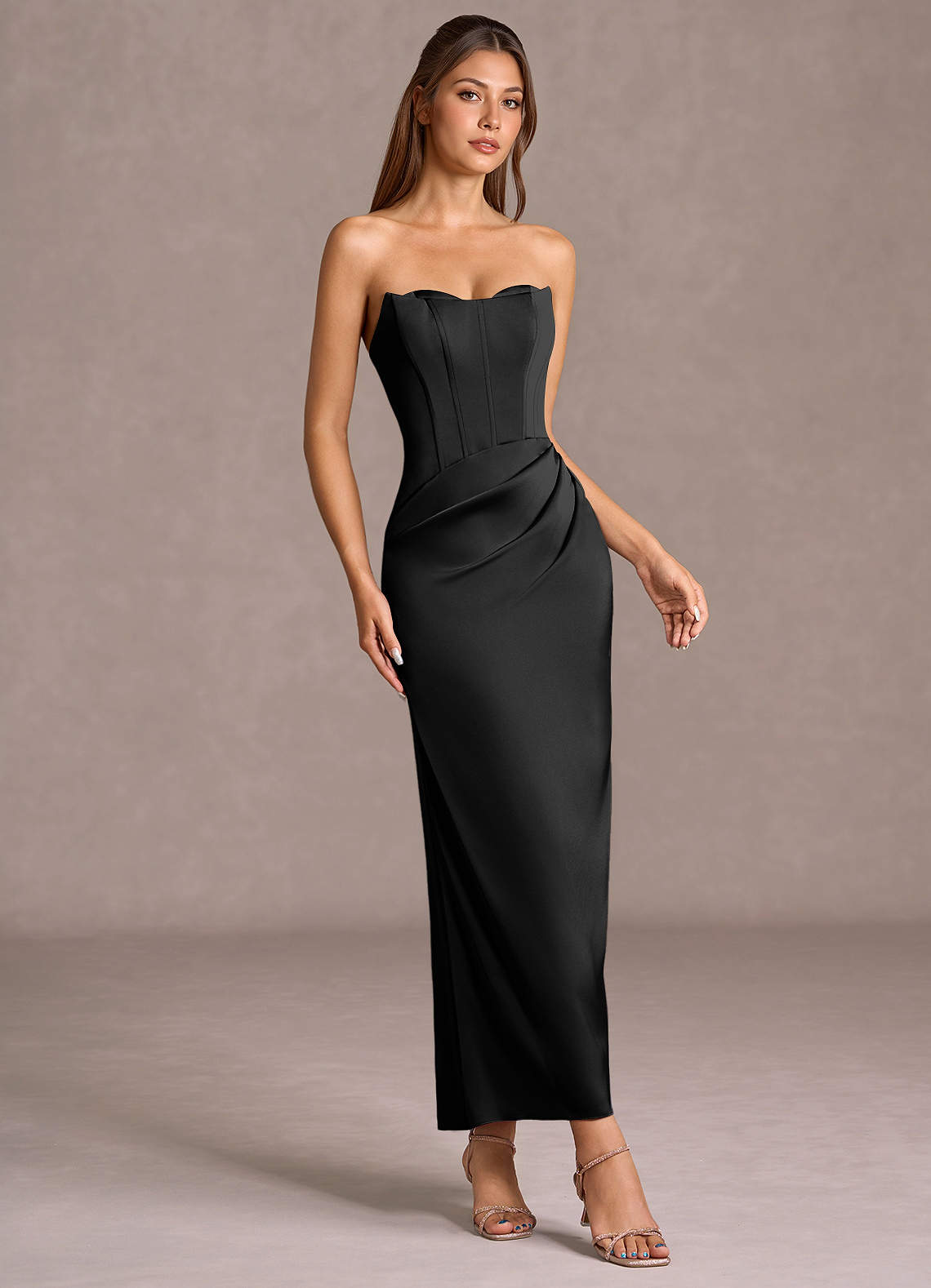 lina maxi dress Lina Black Maxi Dress