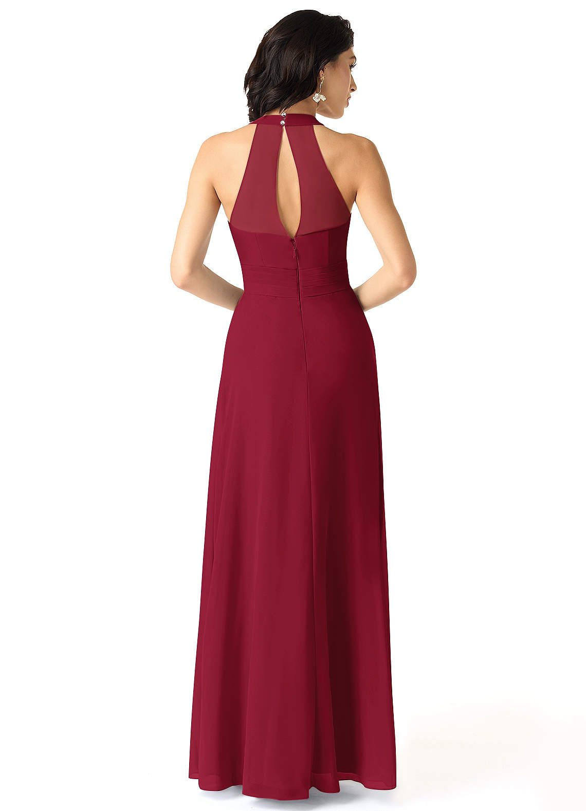 red bridesmaid dresses for sale Long Sleeves Red Satin Long Mermaid Bridesmaid Dresses , BN1086 main image 0