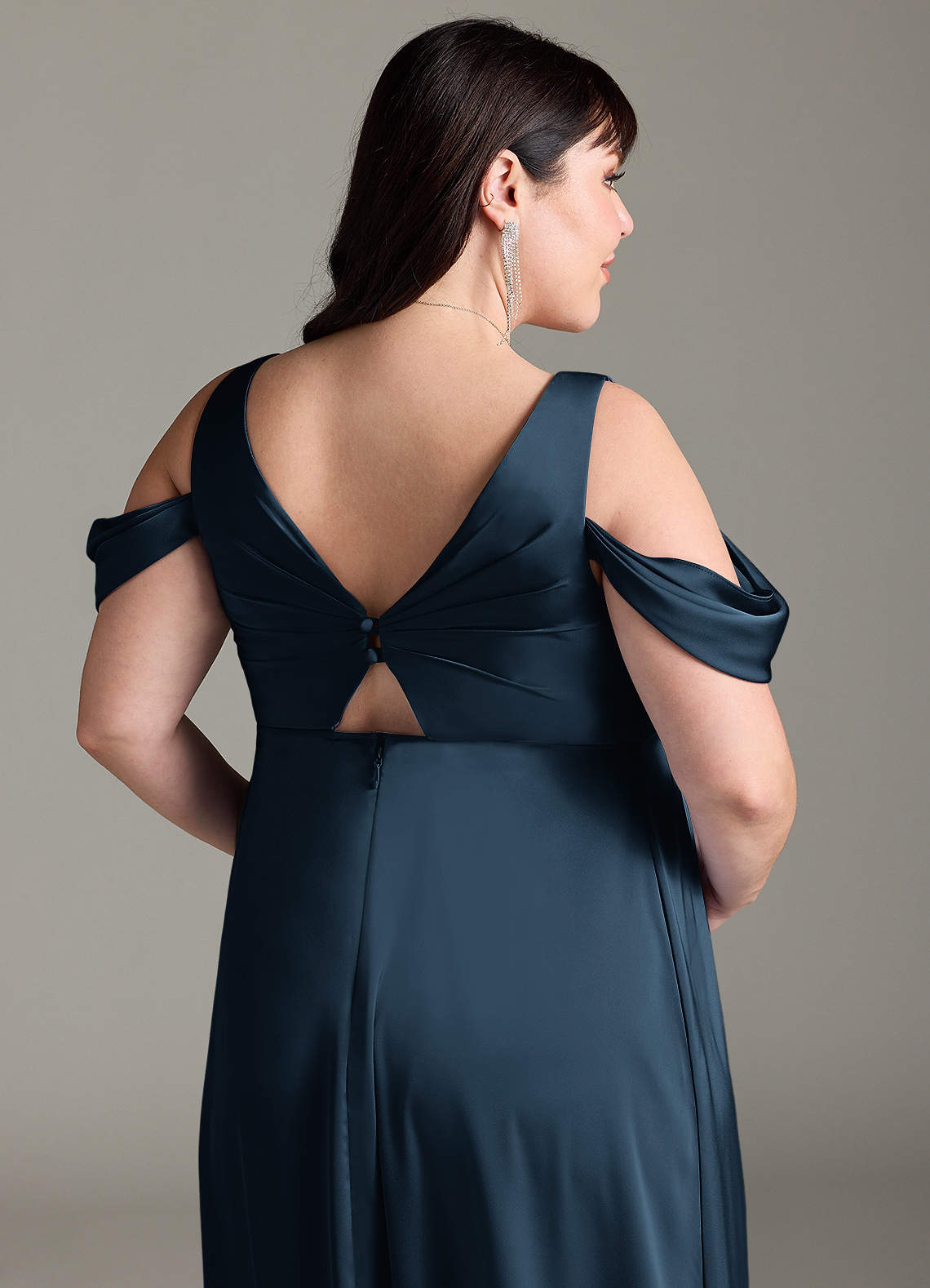 Azazie Rhea Stretch Satin Dress