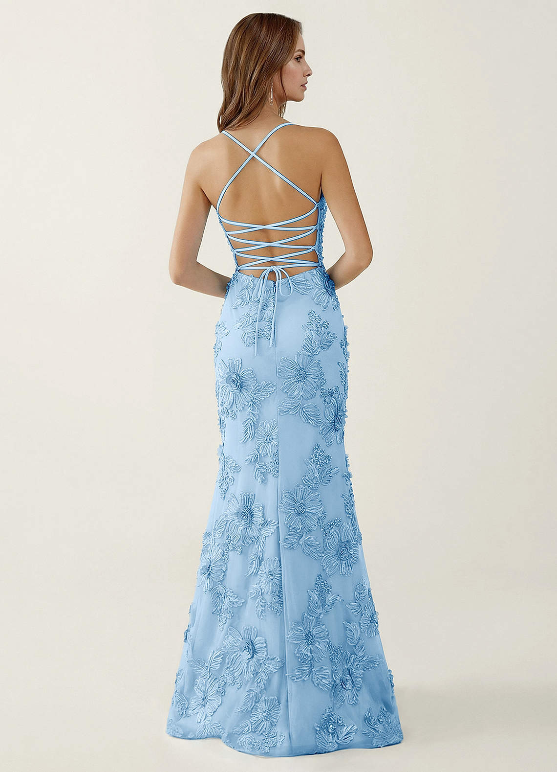 sparkly mermaid dress Silver Sparkly Sequins Mermaid V-neck Spaghetti Straps Prom Dress Part –  Simidress