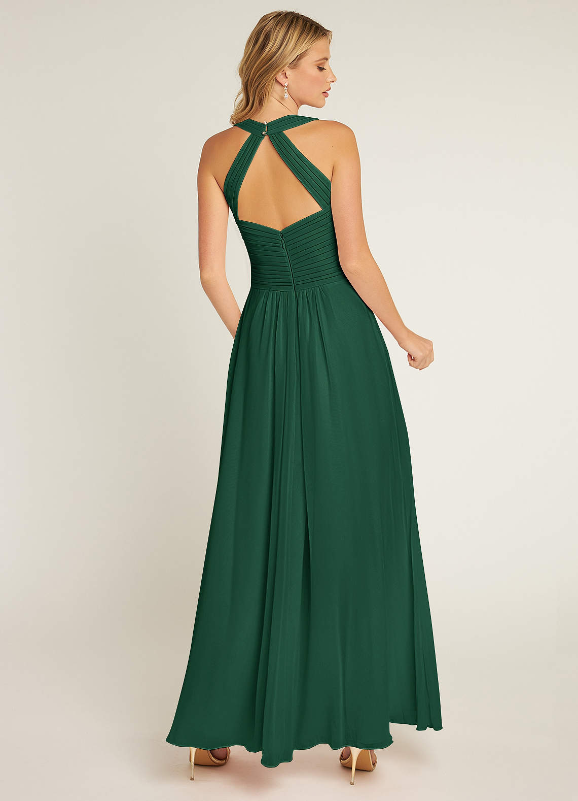 Dark Green Azazie Claudia Bridesmaid Dresses | Azazie