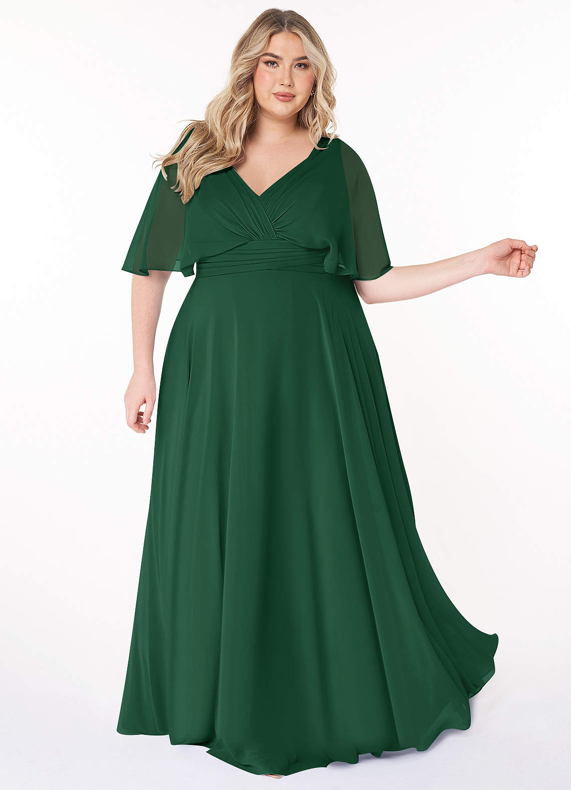 Dark Green Azazie Pamela Bridesmaid Dresses | Azazie