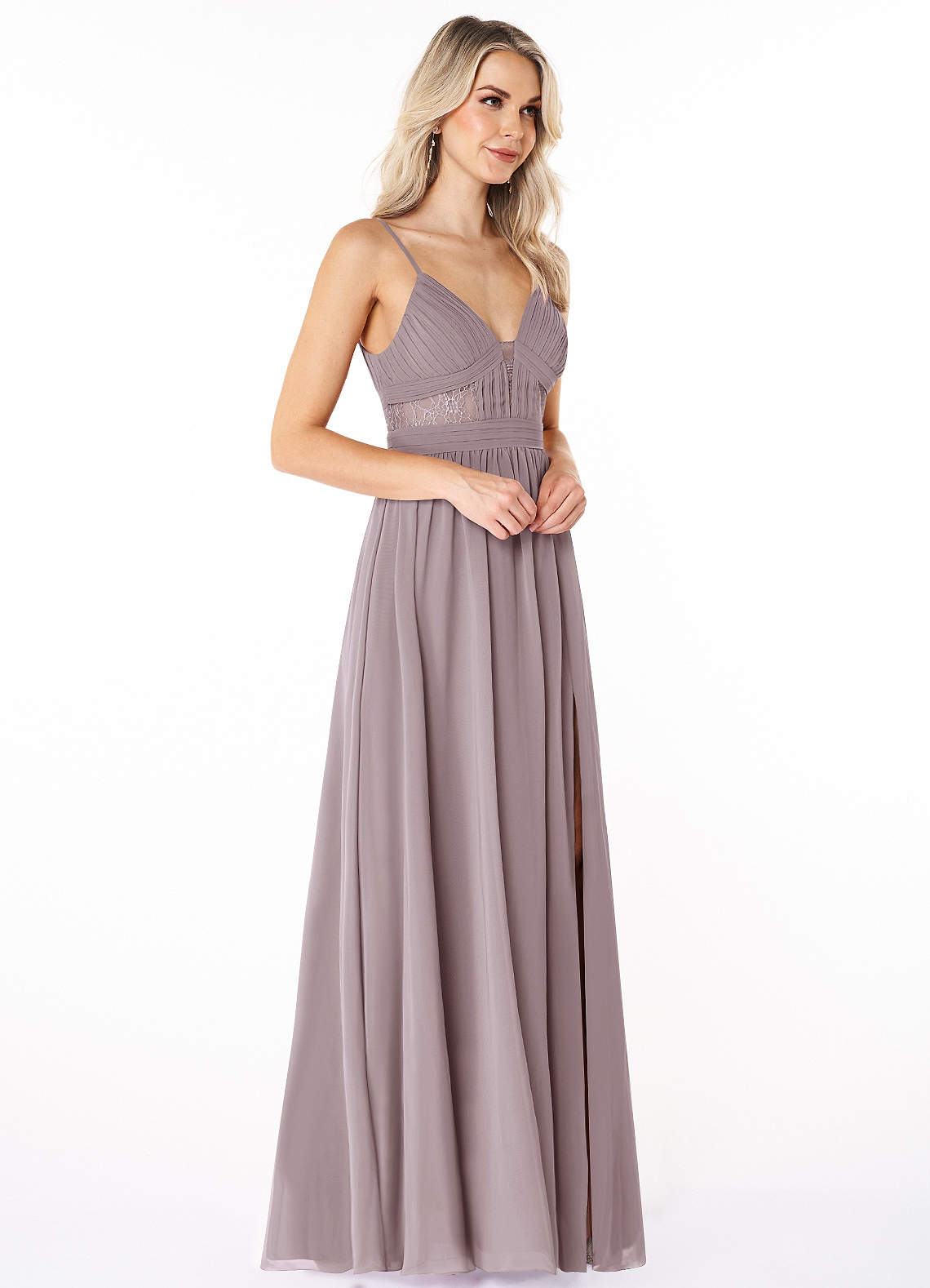 Azazie Elsy Ready to Ship Dusk Chiffon Bridesmaid Dresses | Azazie CA
