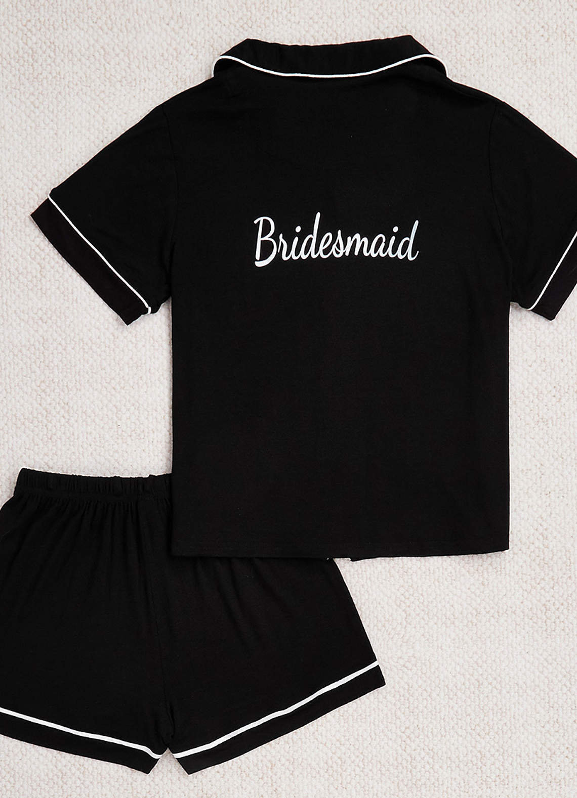 front Personalized Bridesmaid Pajamas Bridal Party Gifts