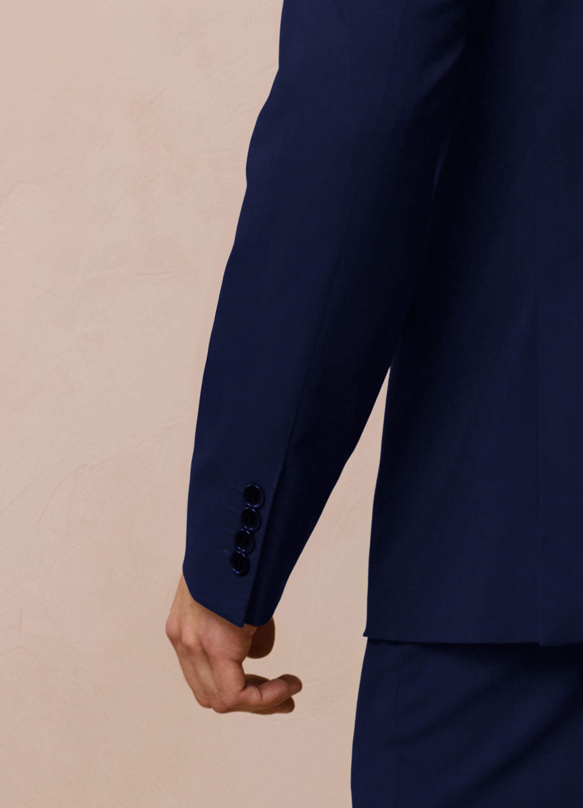front Savile Blue Wool Blend Suit