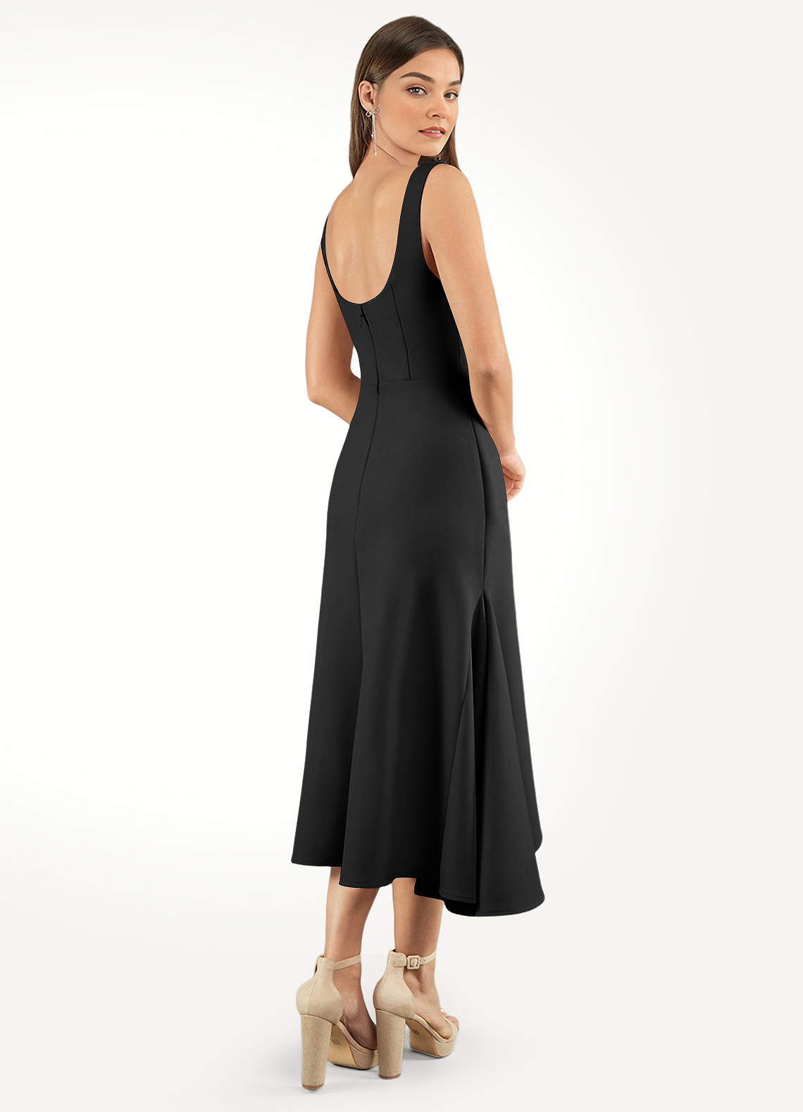 Sabina Black Tie Midi Dress Atelier Dresses | Azazie