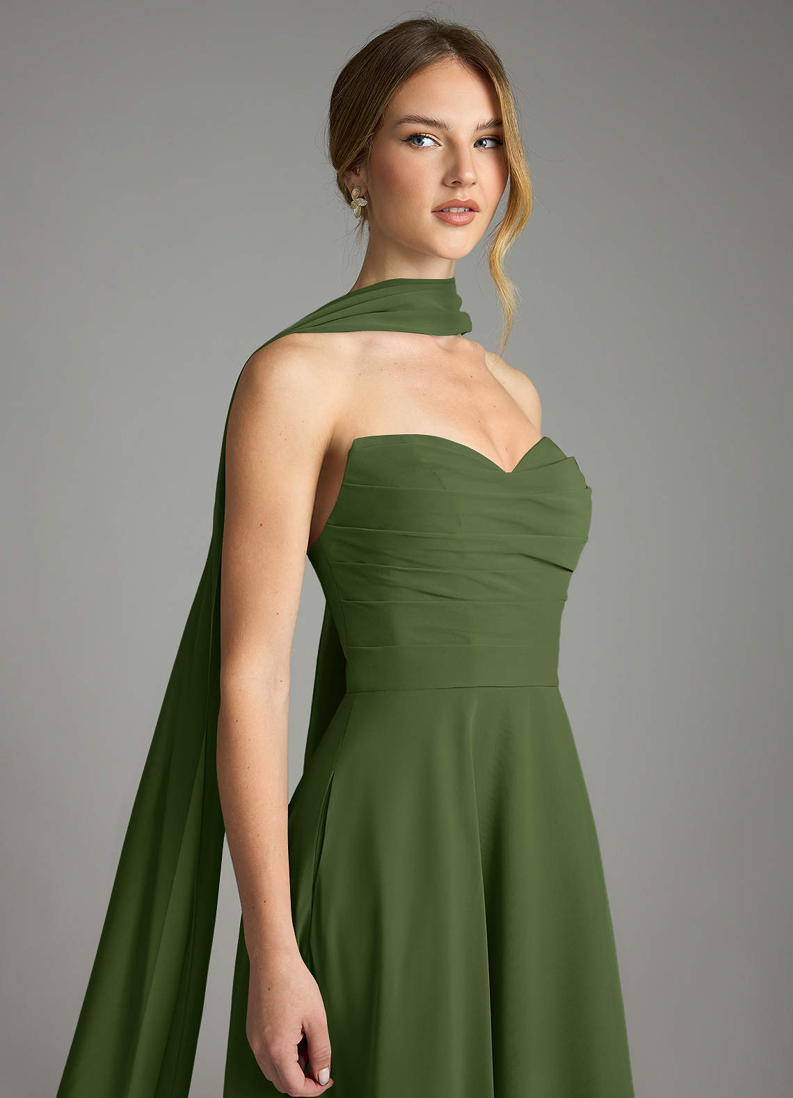 Azazie A-Line Sweetheart Floor-Length Chiffon Bridesmaid Dresses