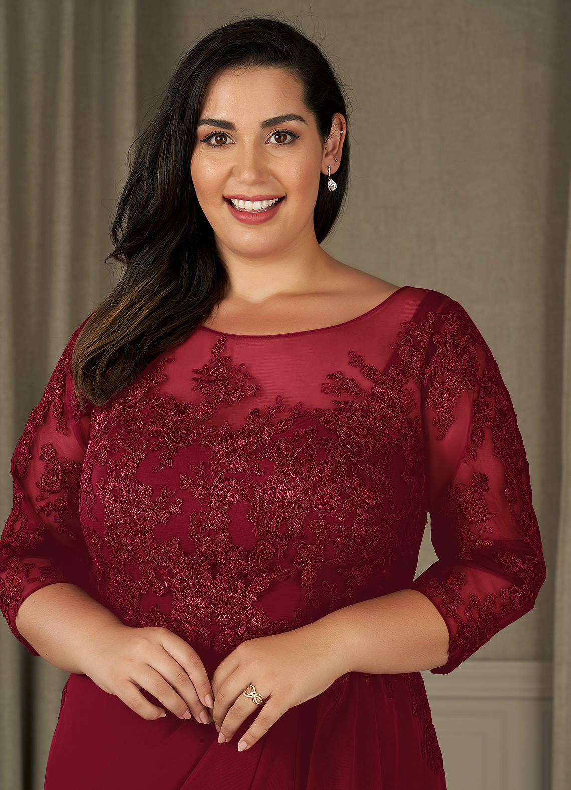 open lace back dress Dark Red Lace Homecoming Dresses Plus Size Short Cocktail Dress SD1343 –  Viniodress