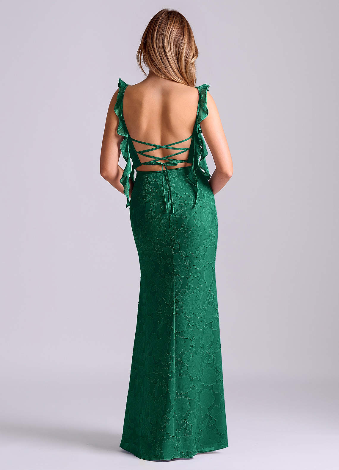 chinese dress ladies Green tulle lace long prom dress, green lace bridesmaid dress – dresstby