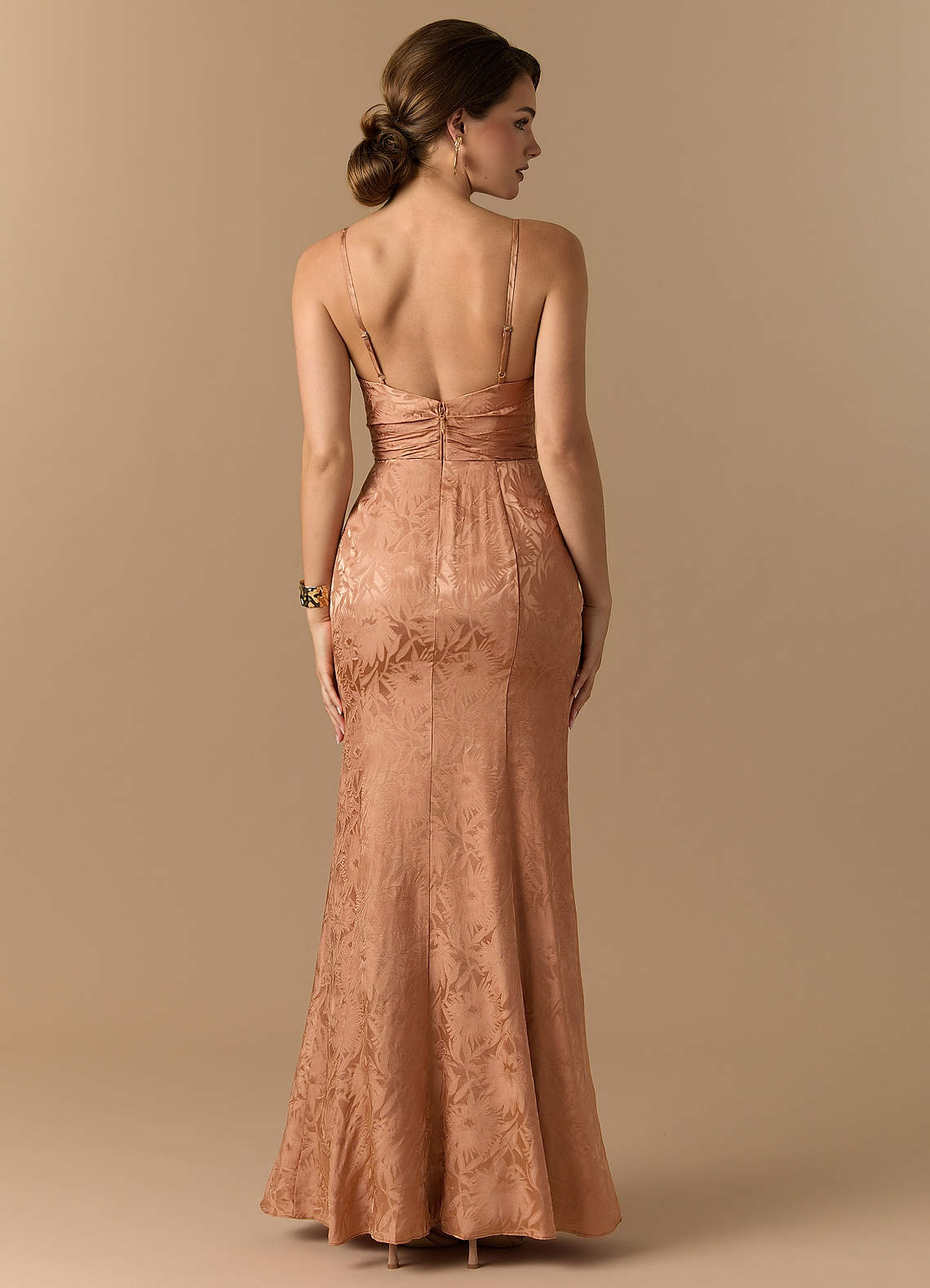 amber backless dress Elle Zeitoune Izabella Dress - Amber main image 0