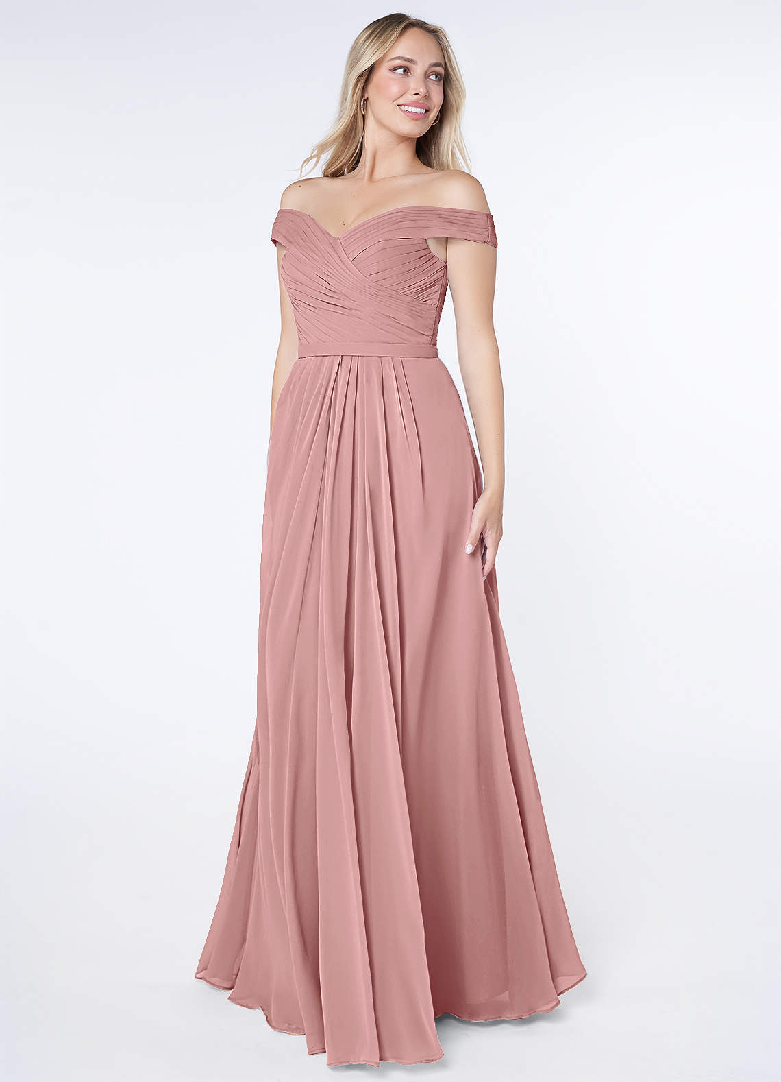アリアンローズ Azazie Audrianna Dusty Rose Bridesmaid Dresses | Azazie