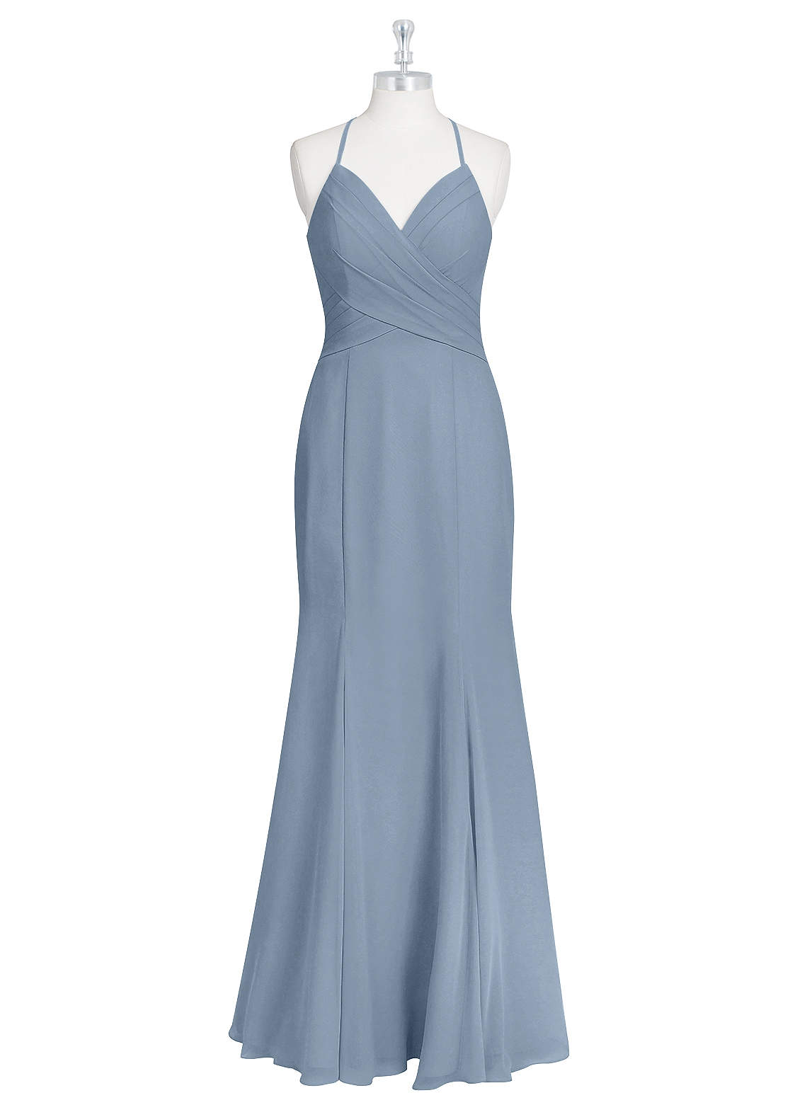 blue winter formal dress Mermaid Royal Blue Velvet Formal Dress for Winter Wedding Royal Blue / US14W main image 0