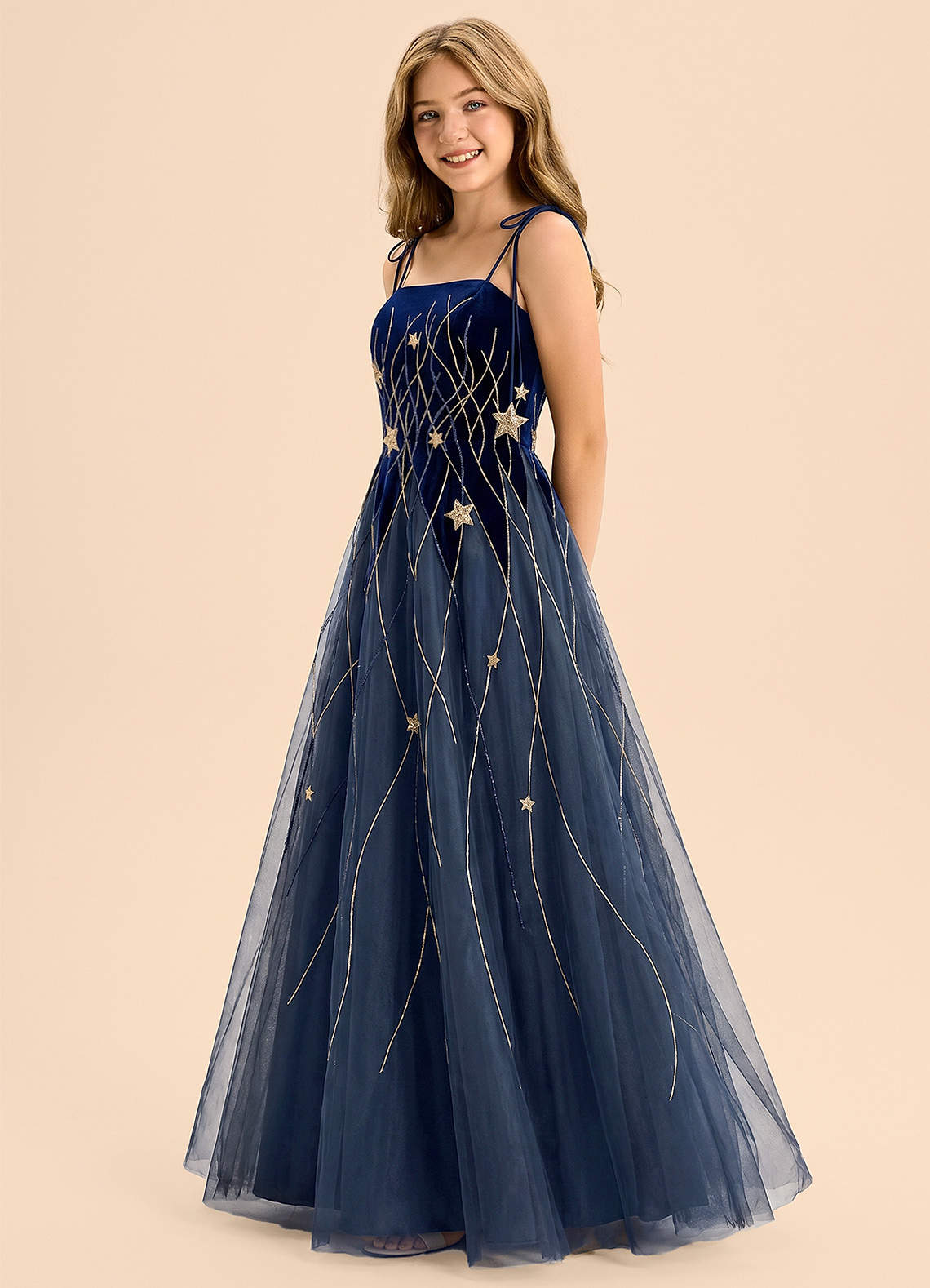 front Azazie Scarlett Junior Formal Dress
