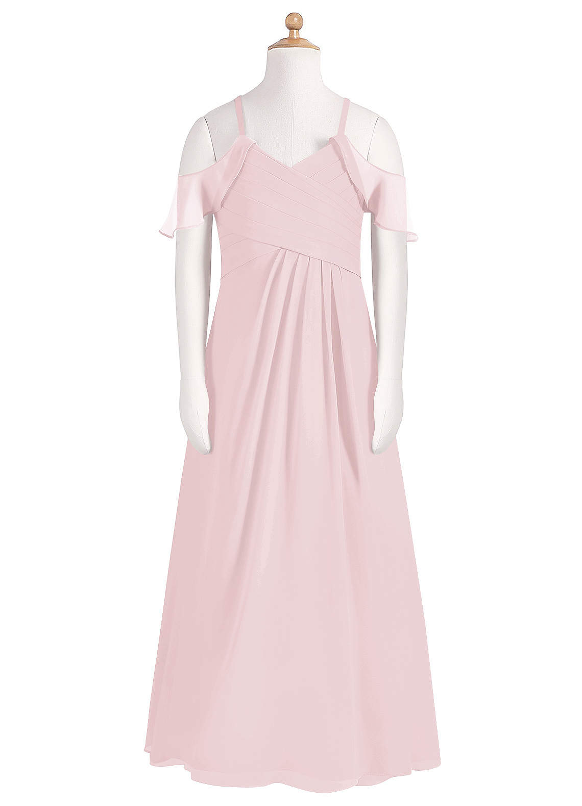 Azazie Dakota Junior Bridesmaid Dress in Blushing Pink Azazie IE