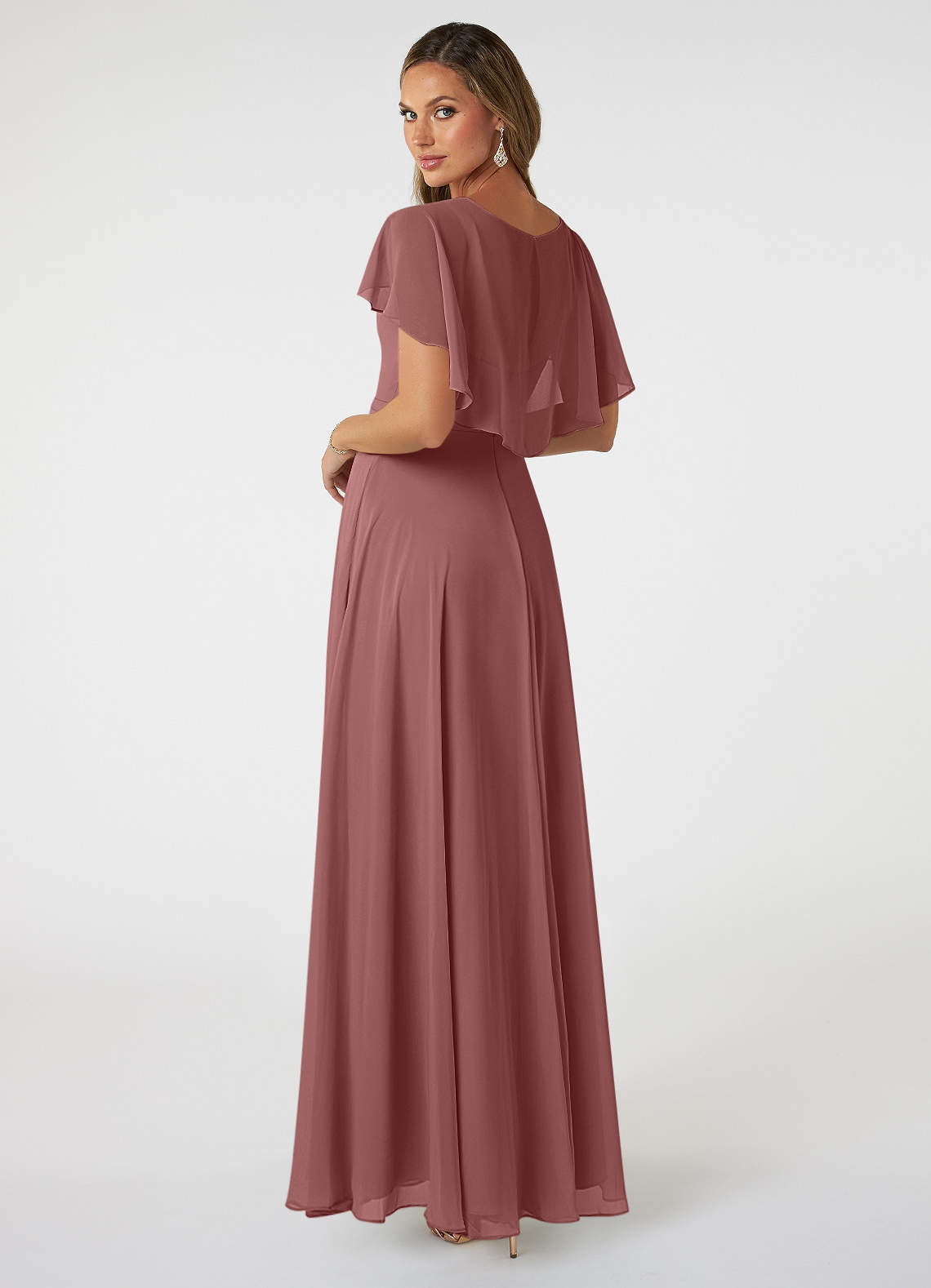 Azazie Jamie Desert Rose Bridesmaid Dresses Azazie DE