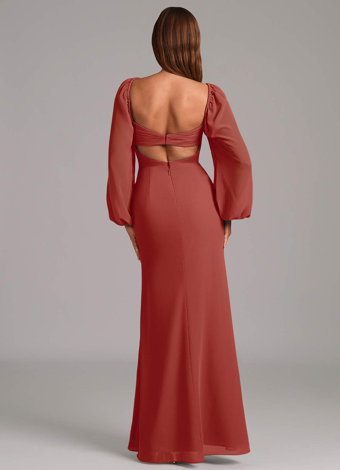terracotta bridesmaid dresses with sleeves Baltic Born Womens Ramona Maxi Dress | Terracotta main image 0