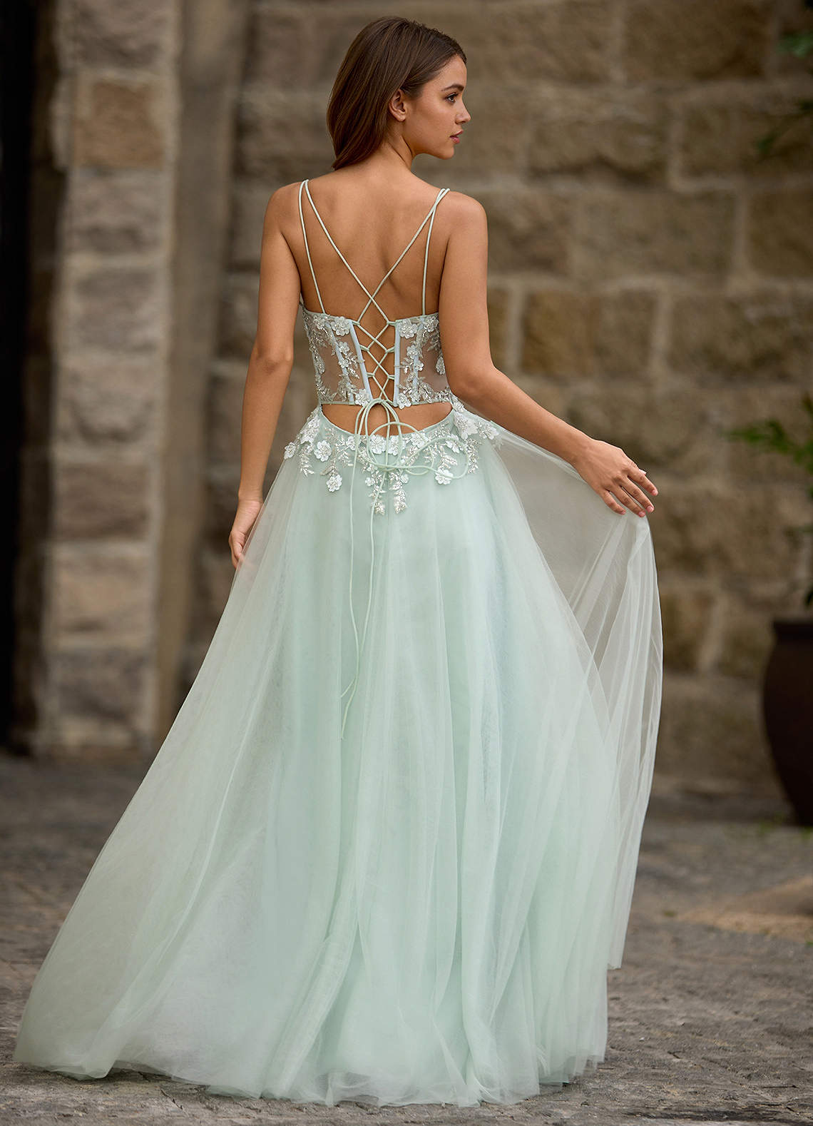 Drapelet Light Green A-line Prom Dress | Azazie Drapelet Light Green A-line Prom Dress | Azazie