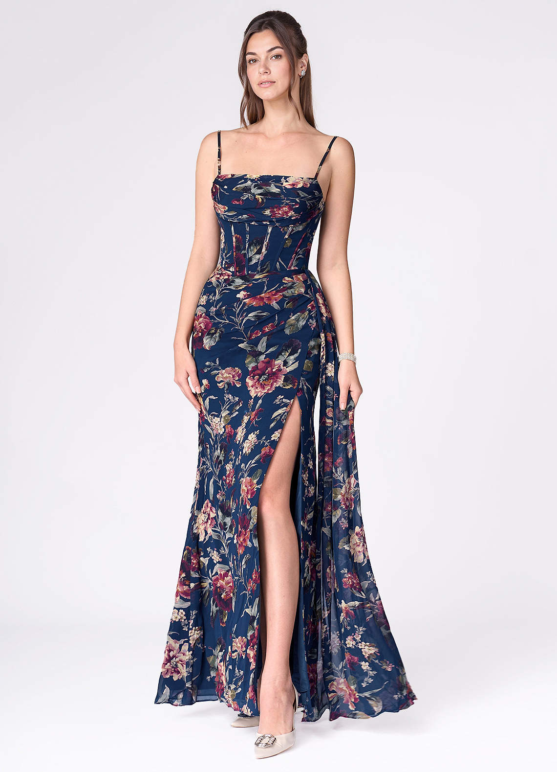 Aurra Navy Multi Maxi Dress image1
