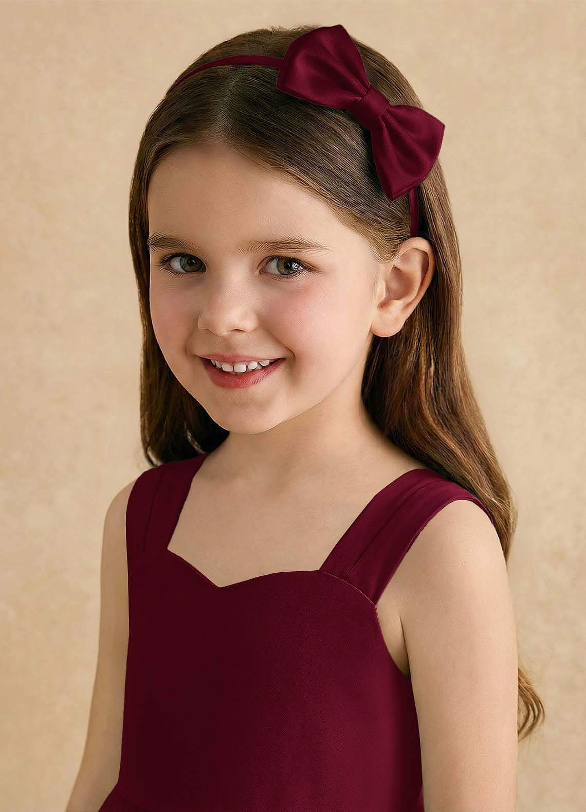 front Girls Satin Headband