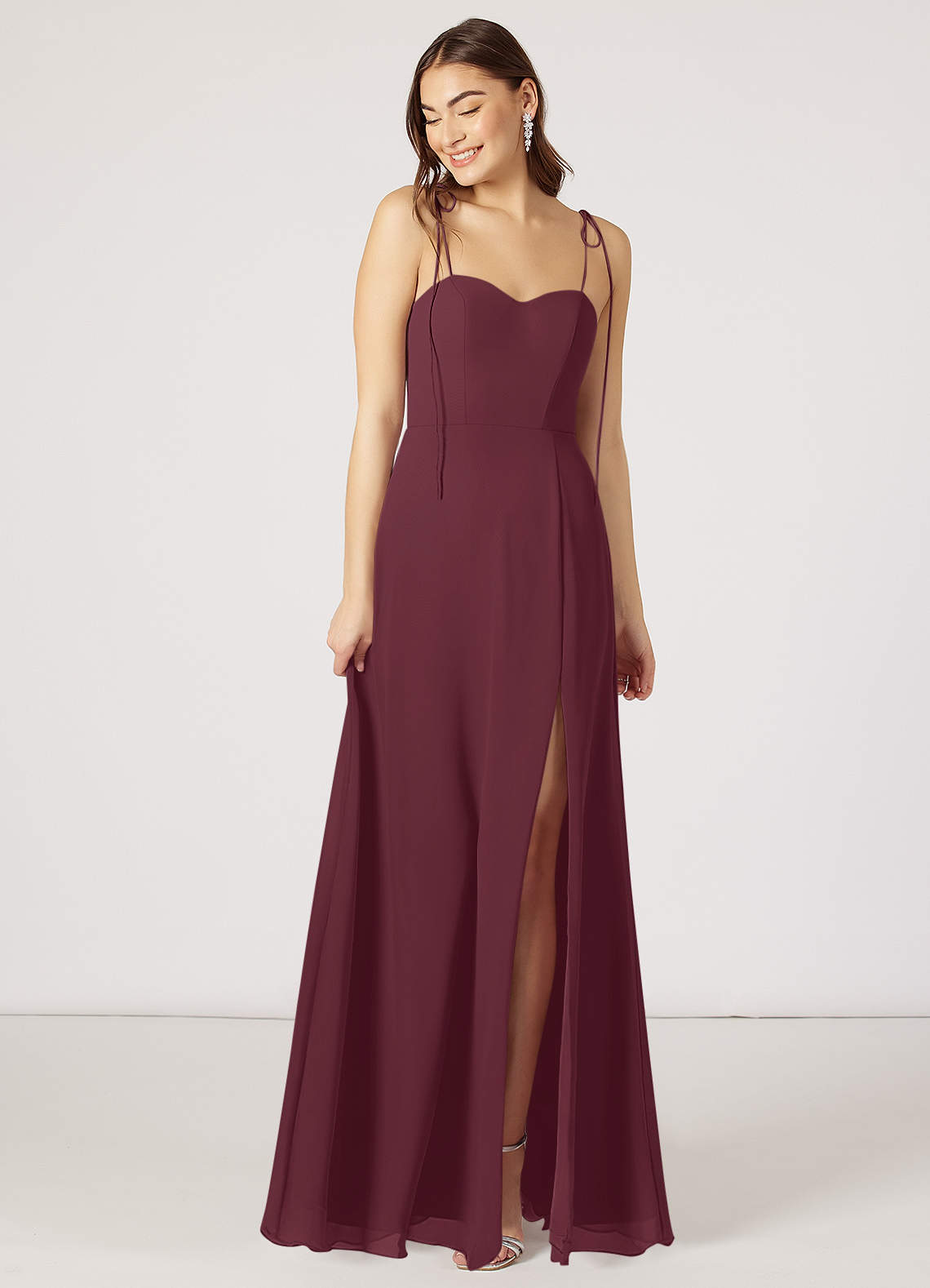 Azazie cabernet cheap bridesmaid dress