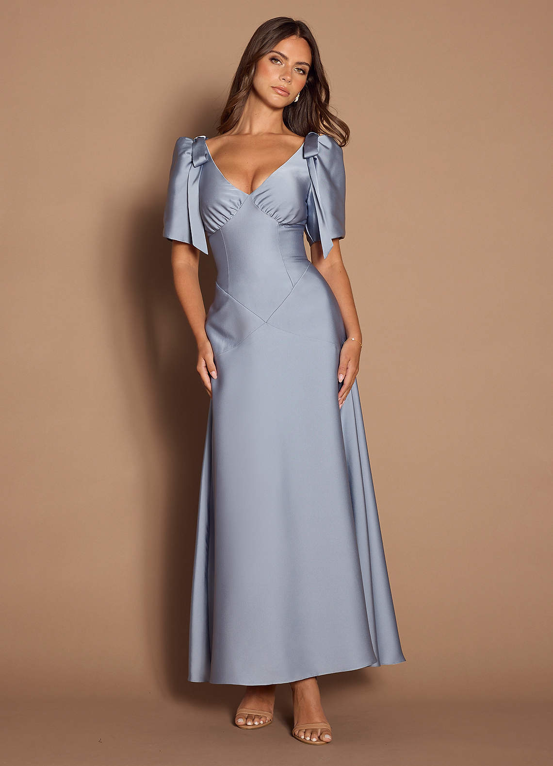 Vestido Azul Pálido Largo Rosaline image1