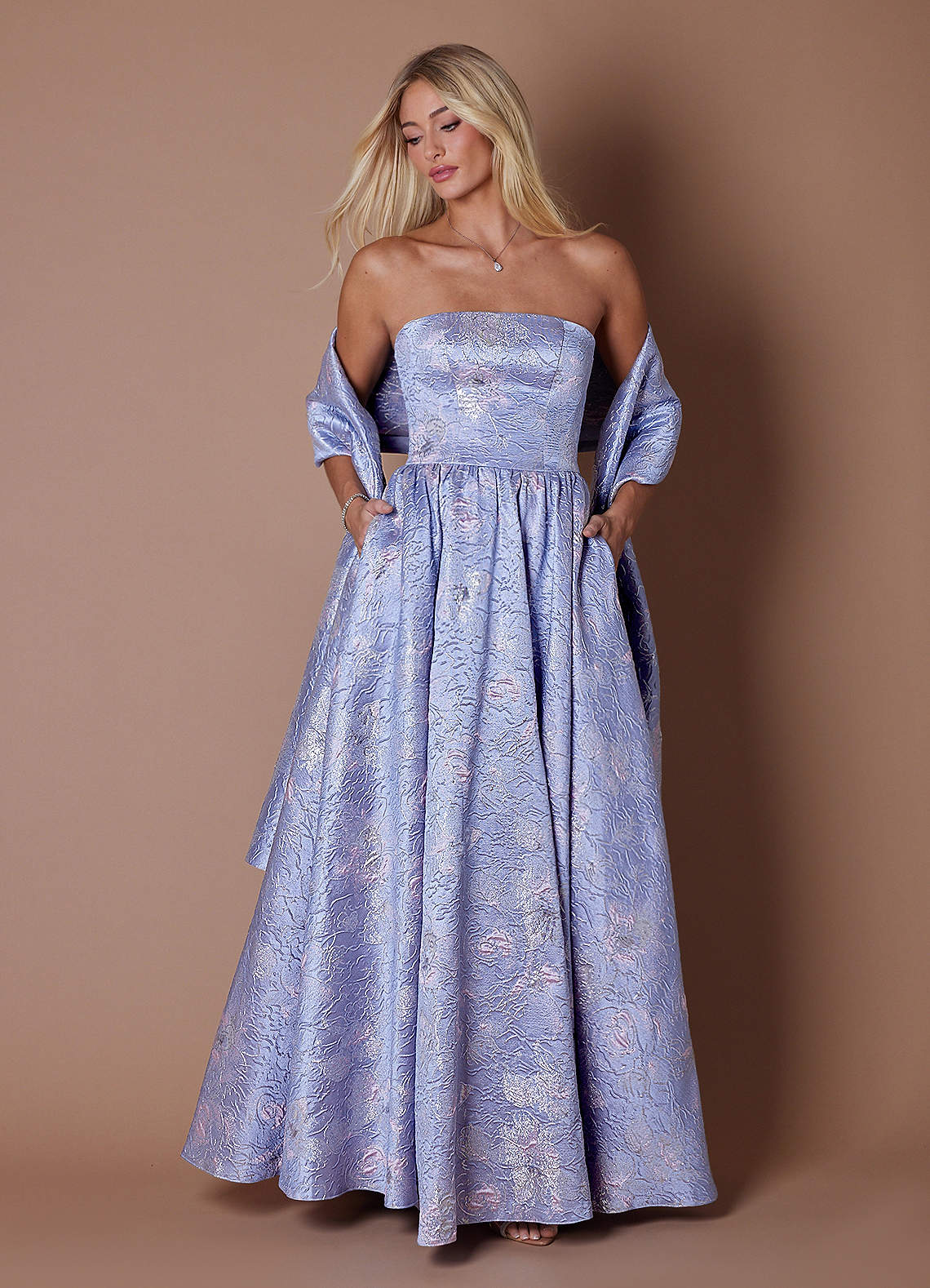 lavender maxi dress Nathalie Ruffle - - S - Fashion fully lined body Emryn Open Back Maxi Dress