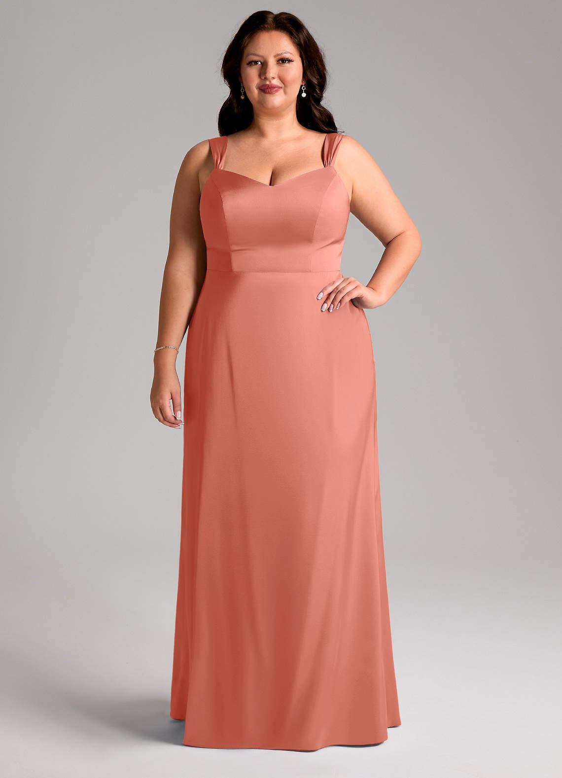 plus size peach bridesmaid dresses Peach Plus Size Tulle Lace Bridesmaid Dress Sweetheart Neck Long Strapless Gown