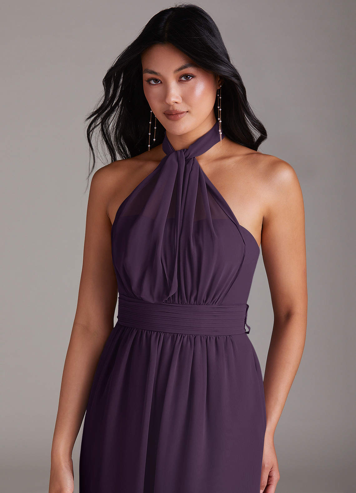 Azazie Lamara Plum Bridesmaid Dresses | Azazie AU