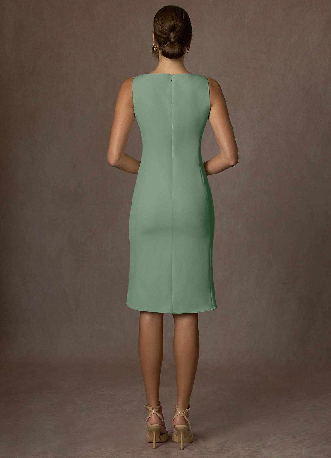 front Kennedy Matcha Structured Stretch Dress