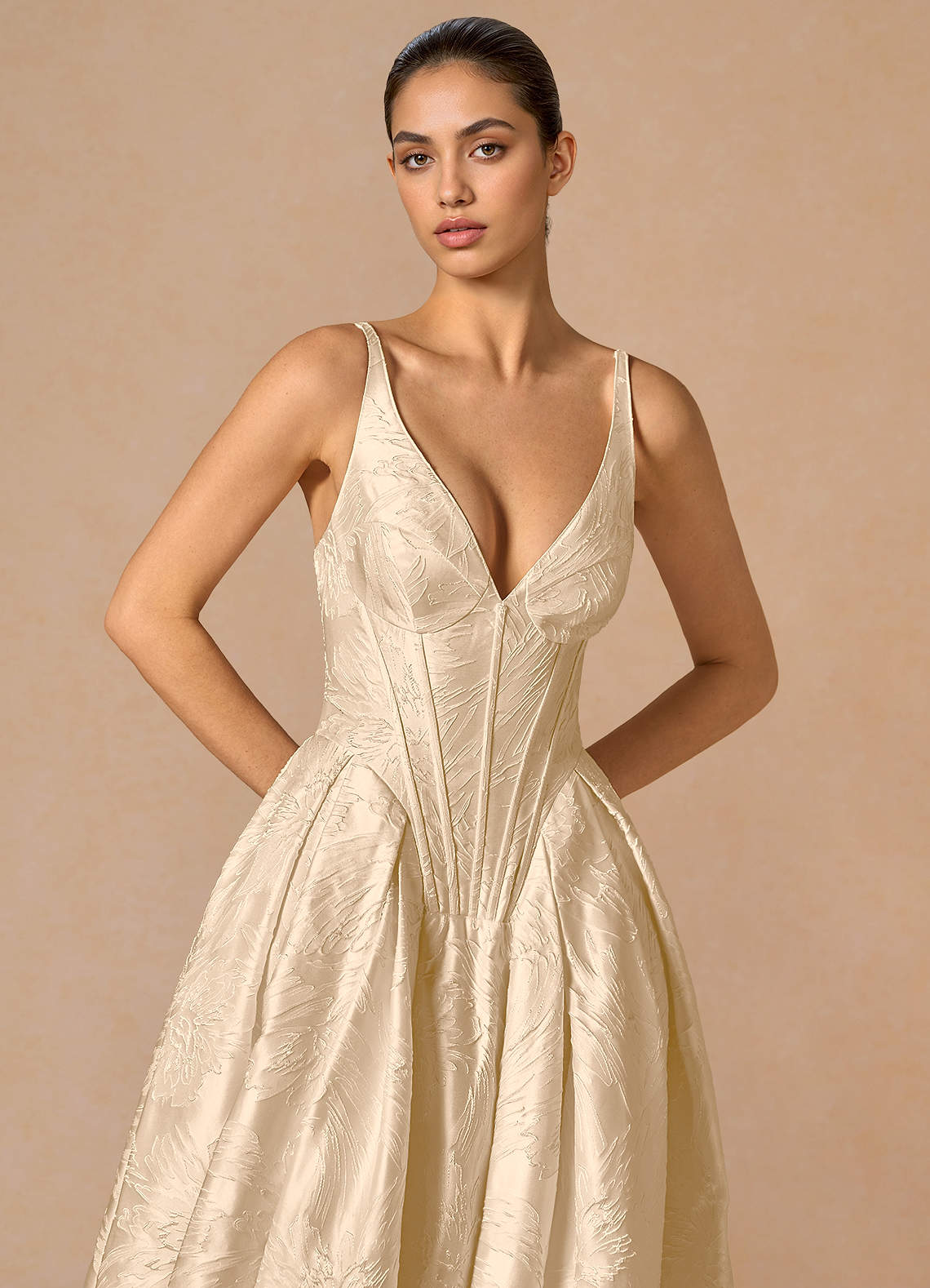 cream color holiday dress Petal and Pup Women's Mona The Dela Dress in 3for169_4_23_FINAL black owned bridesmaid dresses Size:plus-size