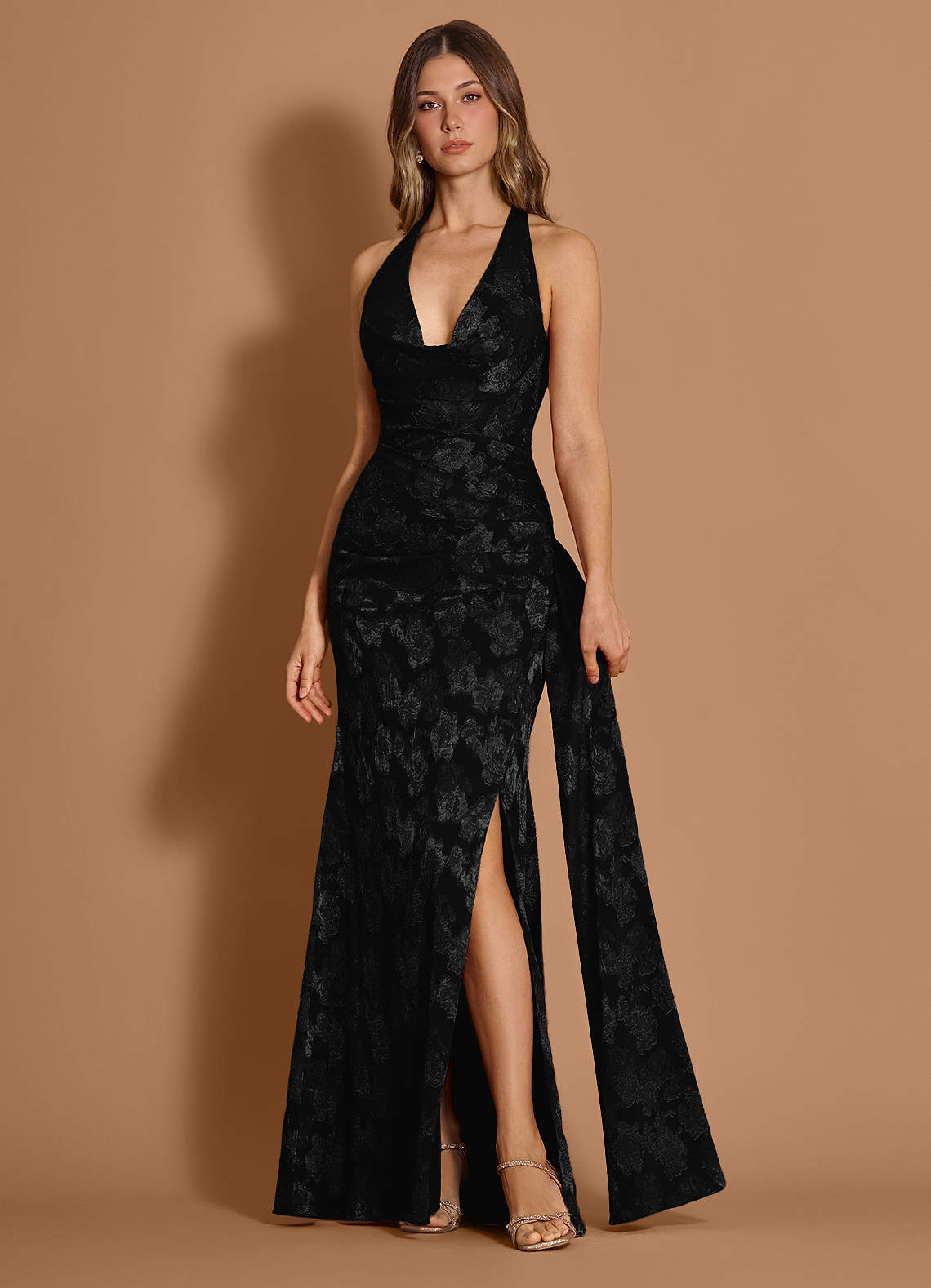 sachin and babi light blue dress Me+em Draped Full-Length Dress