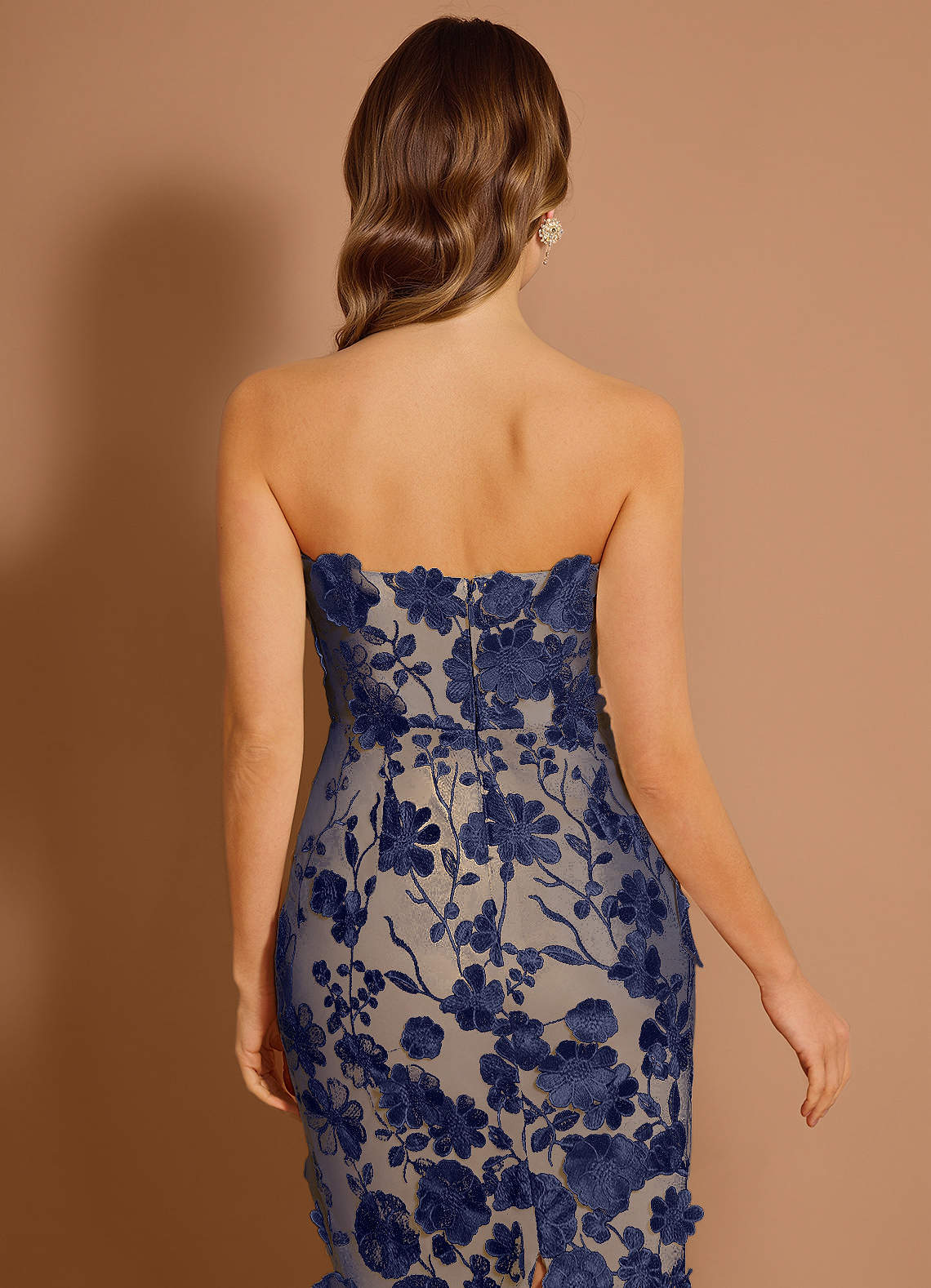 Della Navy Midi Dress | Azazie Della Navy Midi Dress | Azazie