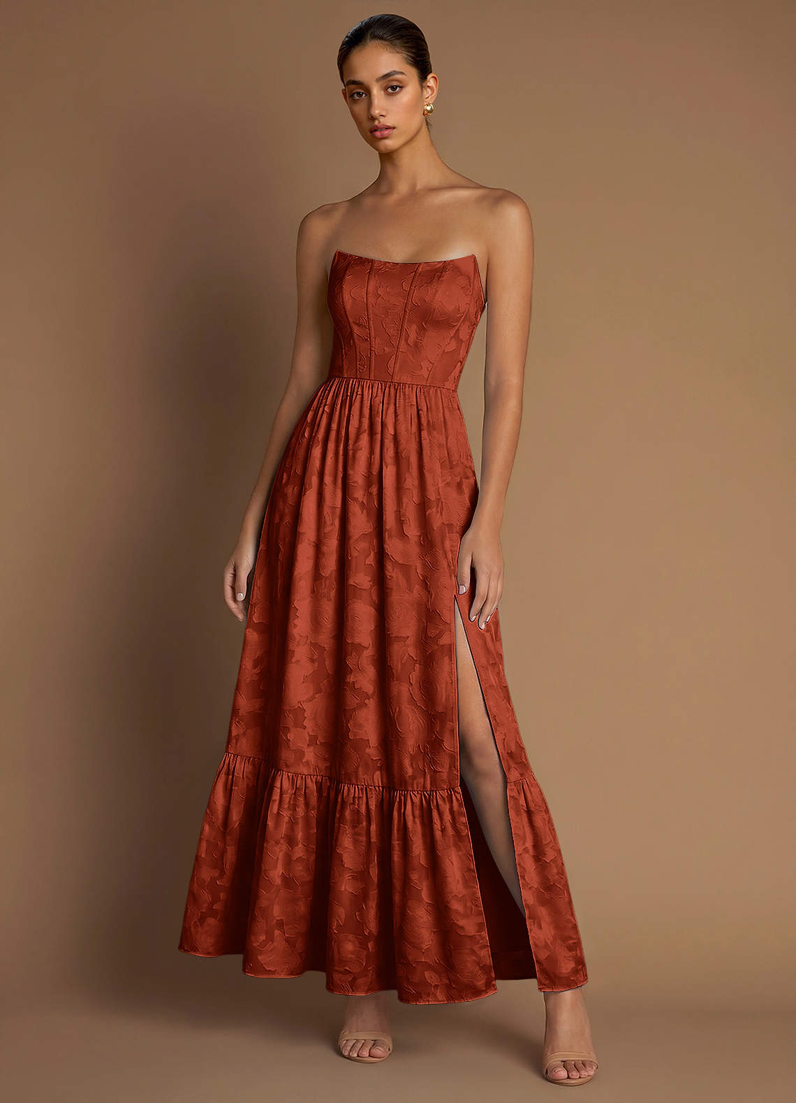 auburn maxi dress Emrys Auburn Spoke Dress Dark Brown / L