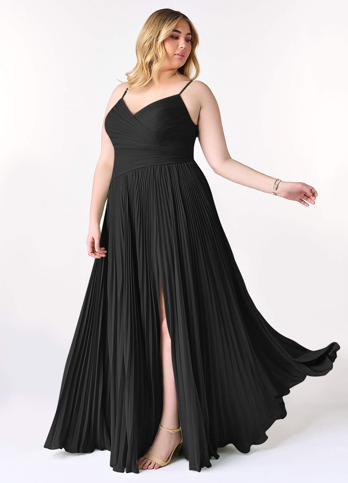 Azazie Vini Black Chiffon Bridesmaid Dresses | Azazie