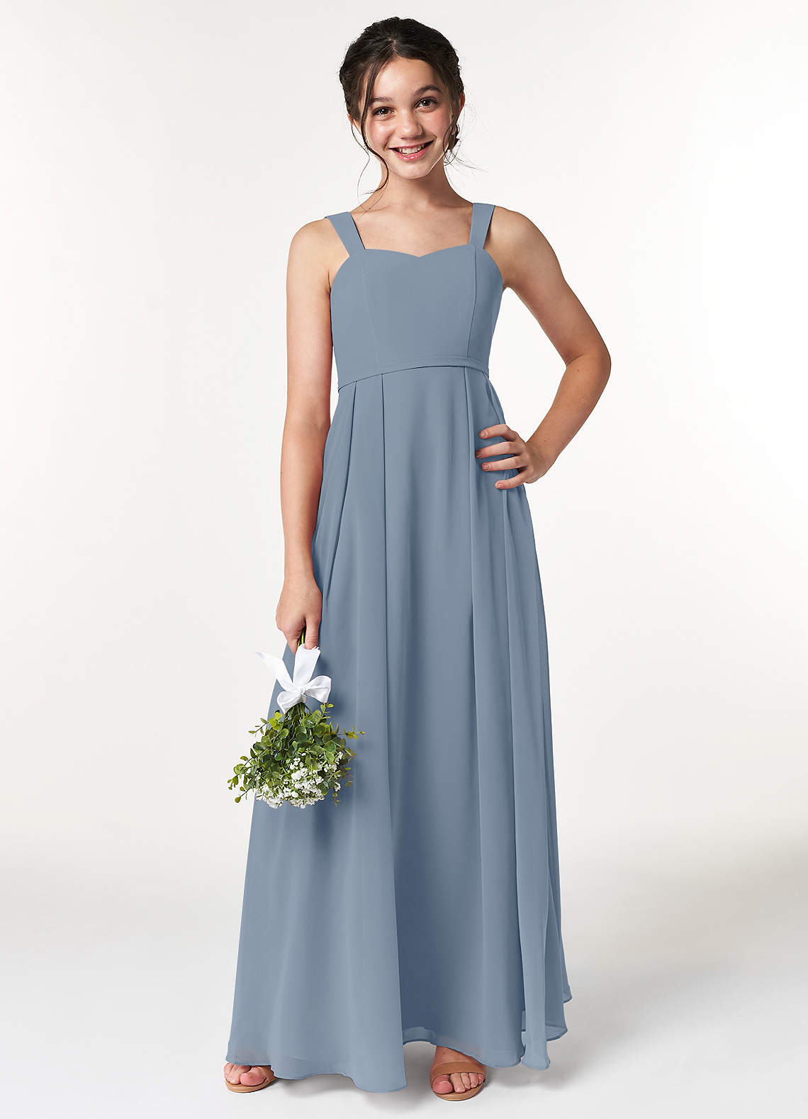 Azazie Simoan Junior Twilight A-Line Sweetheart Neckline Chiffon Dress image1